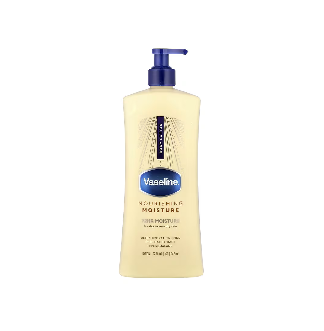 VASELINE Nouishing Moisture 72hr Body Lotion 947ml فازلين لوشن للجسم يرطب البشرة الجافة بعمق ويحبس الرطوبة