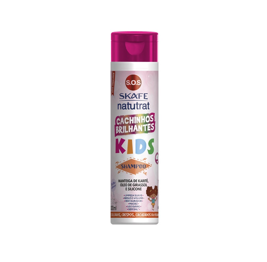 SKAFE KERAFORM SOS Cachinhos Brilhantes Kids Shampoo 300ml سكاف كيرافورم شامبو للأطفال يرطب ويغذي الشعر