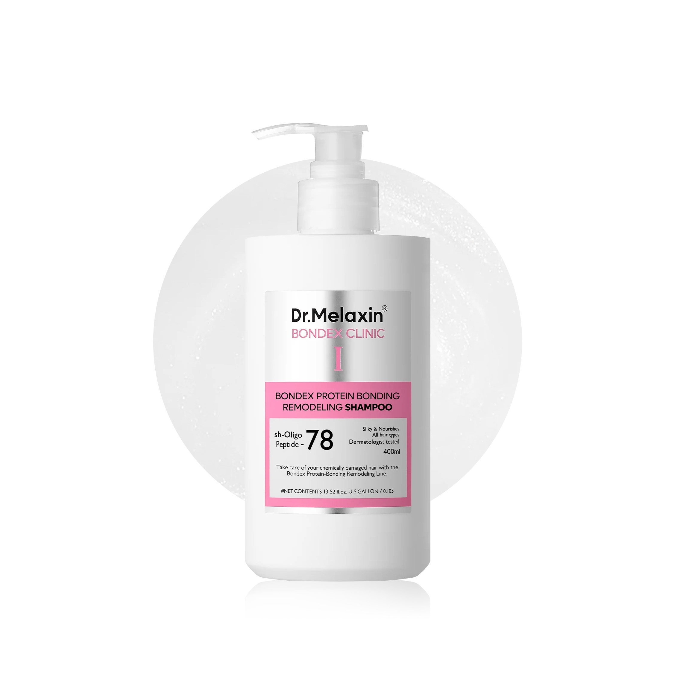 DR.MELAXIN Bondex Protein Bonding Remodeling Shampoo with Argan Oil 400ml  دكتور ميلاكسين شامبو يعزز قوة الشعر ويحسن مرونته