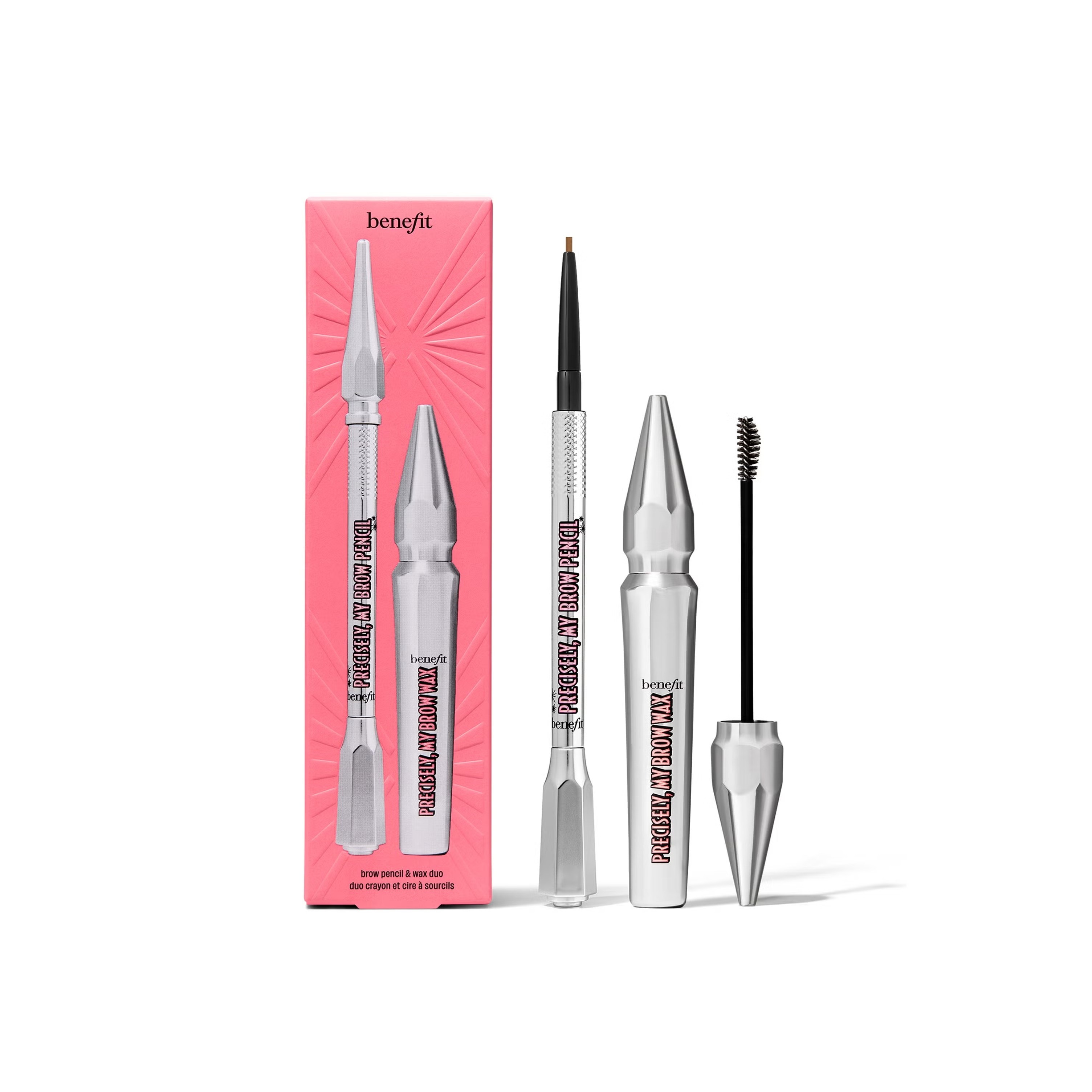BENEFIT Precisely My Brow Pack Brow Pencil and Wax Duo Set - 3.5 NEUTRAL MEDIUM BROWN بينفت مجموعة مكياج للحواجب