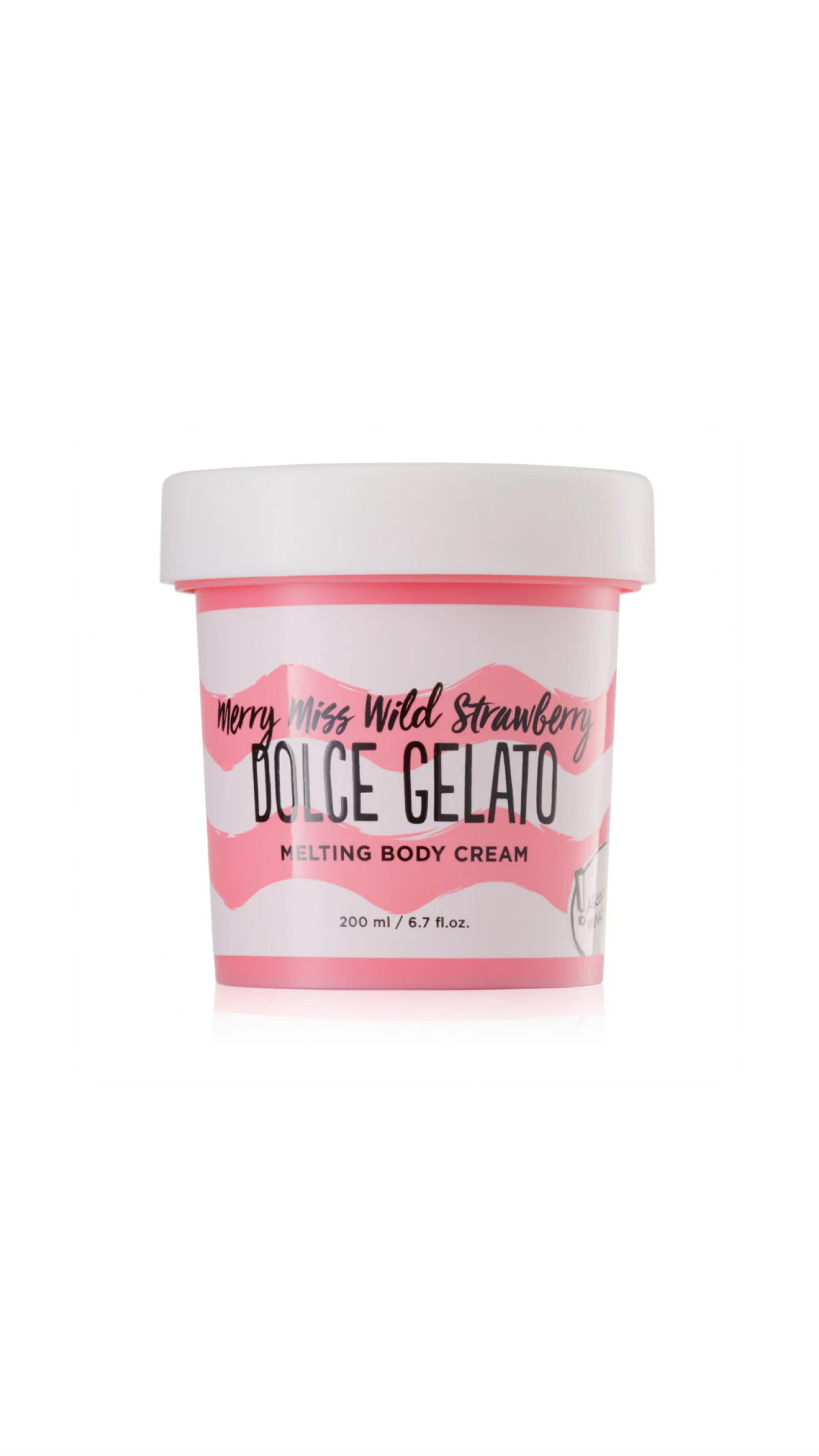 DOLCE MILK MERRY MISS WILD STRAWBERRY MELTING BODY CREAM 200ml دولتشي ميلك كريم مرطب ومغذي للجسم بخلاصة الفراولة البرية