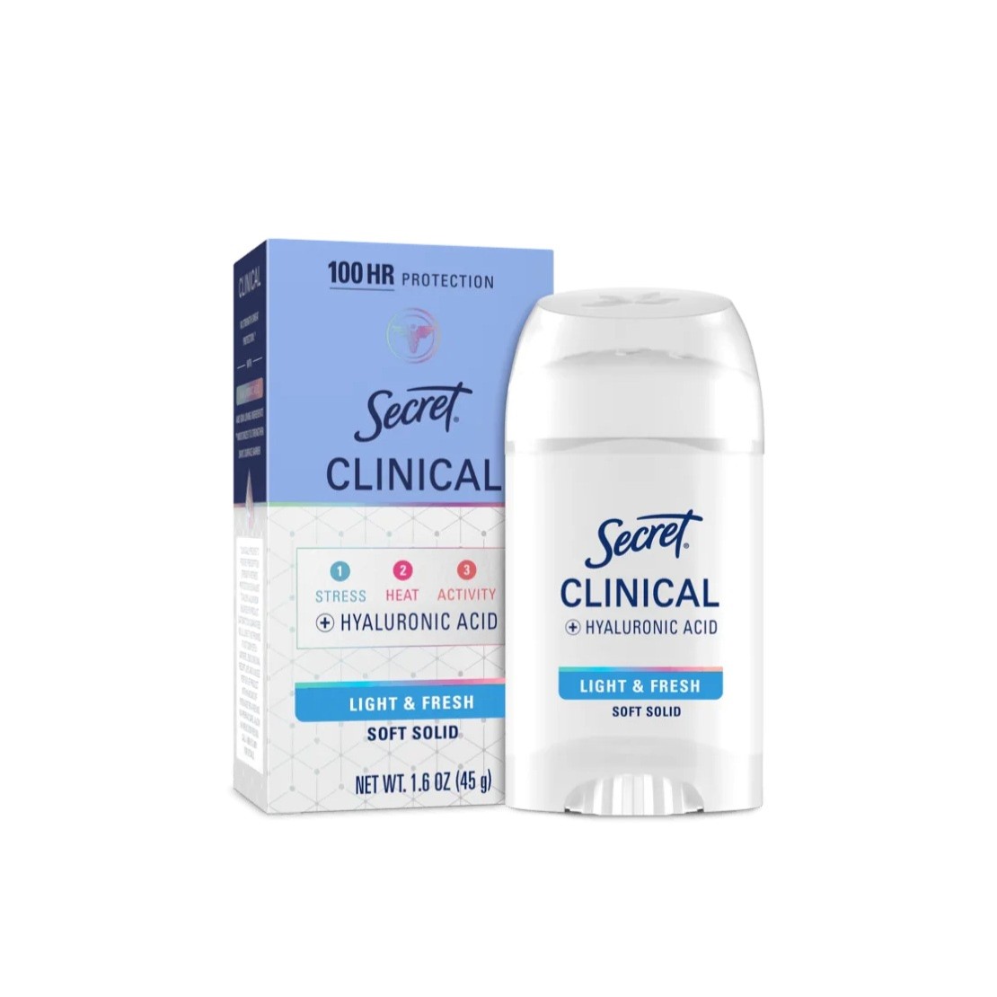 Clinical Strength Soft Solid Antiperspirant Deodorant 45g - Light & Fresh سيكريت مزيل تعرق
