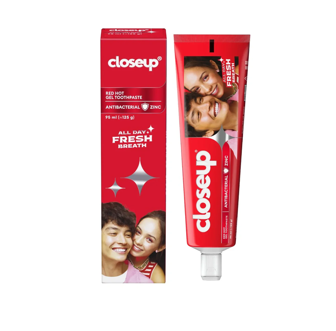 CLOSEUP Red Hot Gel Toothpaste 95ml كلوز اب معجون أسنان مضاد للبكتيريا