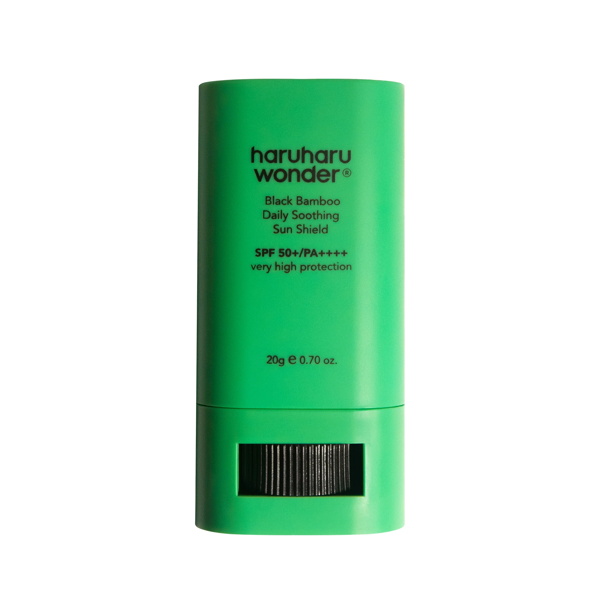 HARUHARU WONDER Black Bamboo Daily Soothing Sun Shield SPF50+ PA++++ 20g  هارو هارو ستك واقي شمس مرطب للبشرة غني بمستخلص الخيزران