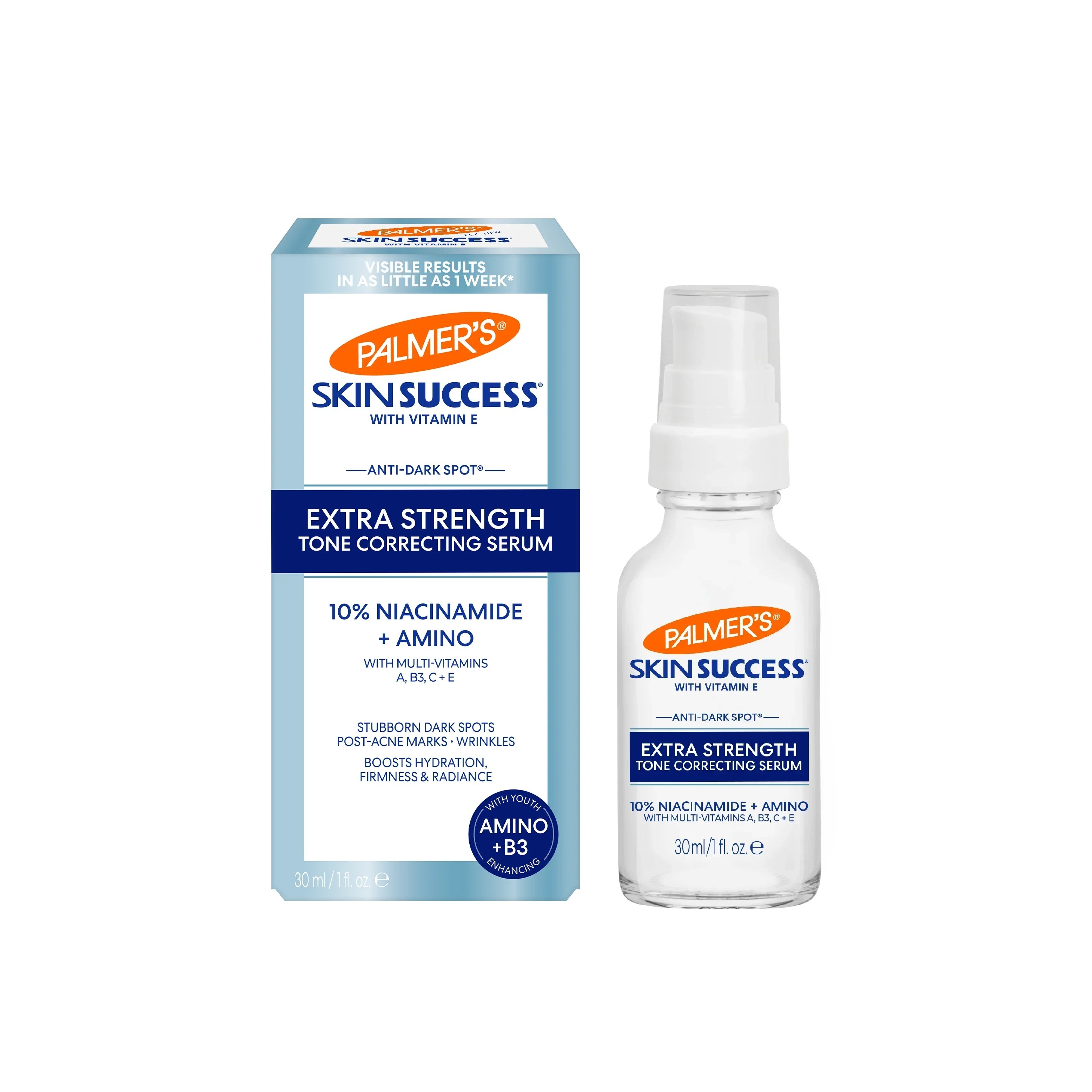 PALMER'S Skin Success Anti-Dark Spot Extra Strength Tone Correcting Serum 30ml بالمرز سيروم النياسيناميد المركز يوحد لون البشرة ومضاد للبقع الداكنة