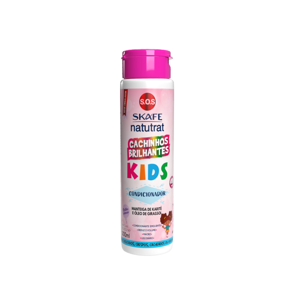 SKAFE KERAFORM SOS Cachinhos Brilhantes Kids Condicionador 300ml سكاف كيرافورم بلسم للأطفال يرطب ويغذي الشعر 