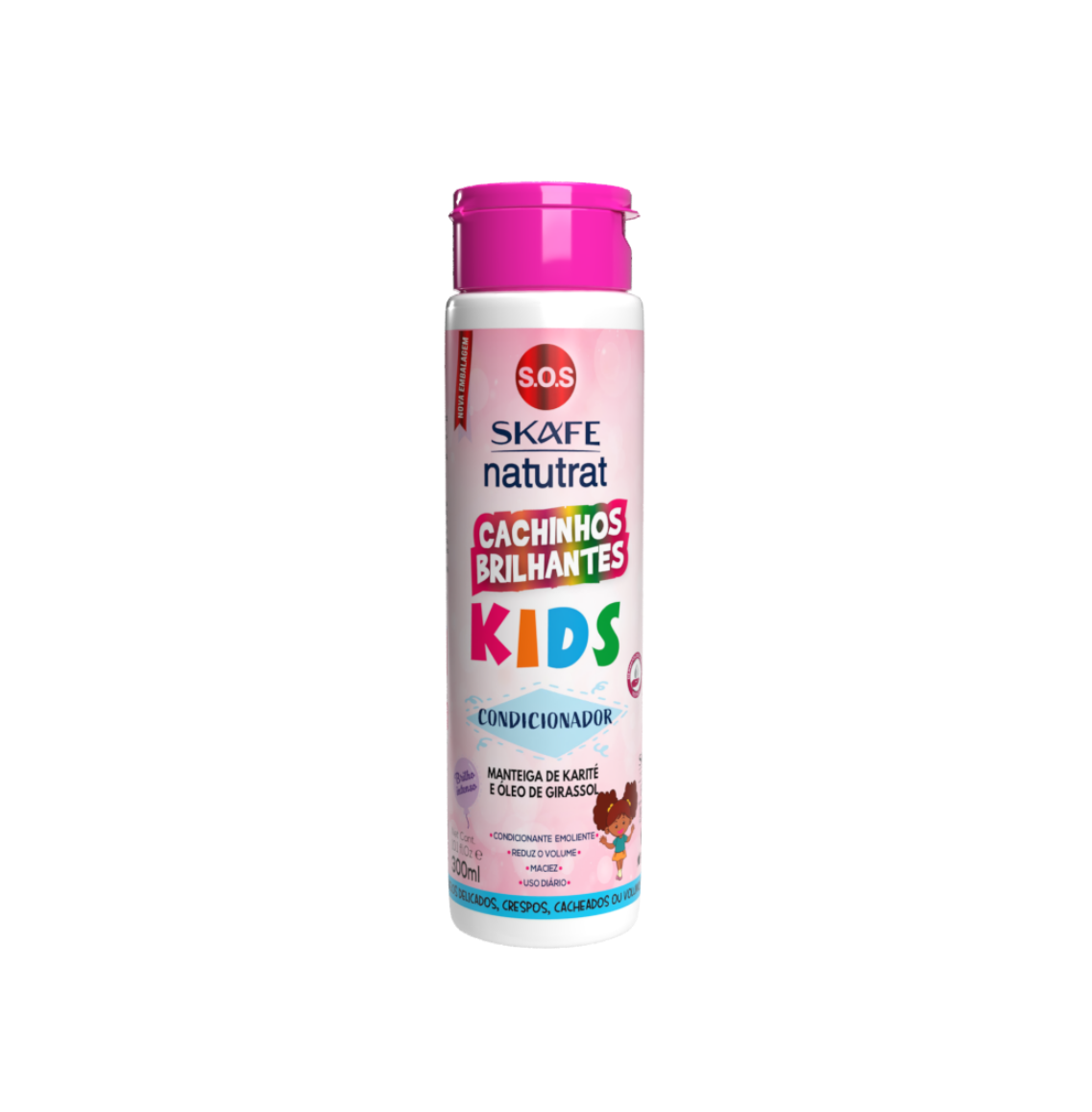 SKAFE KERAFORM SOS Cachinhos Brilhantes Kids Condicionador 300ml سكاف كيرافورم بلسم للأطفال يرطب ويغذي الشعر