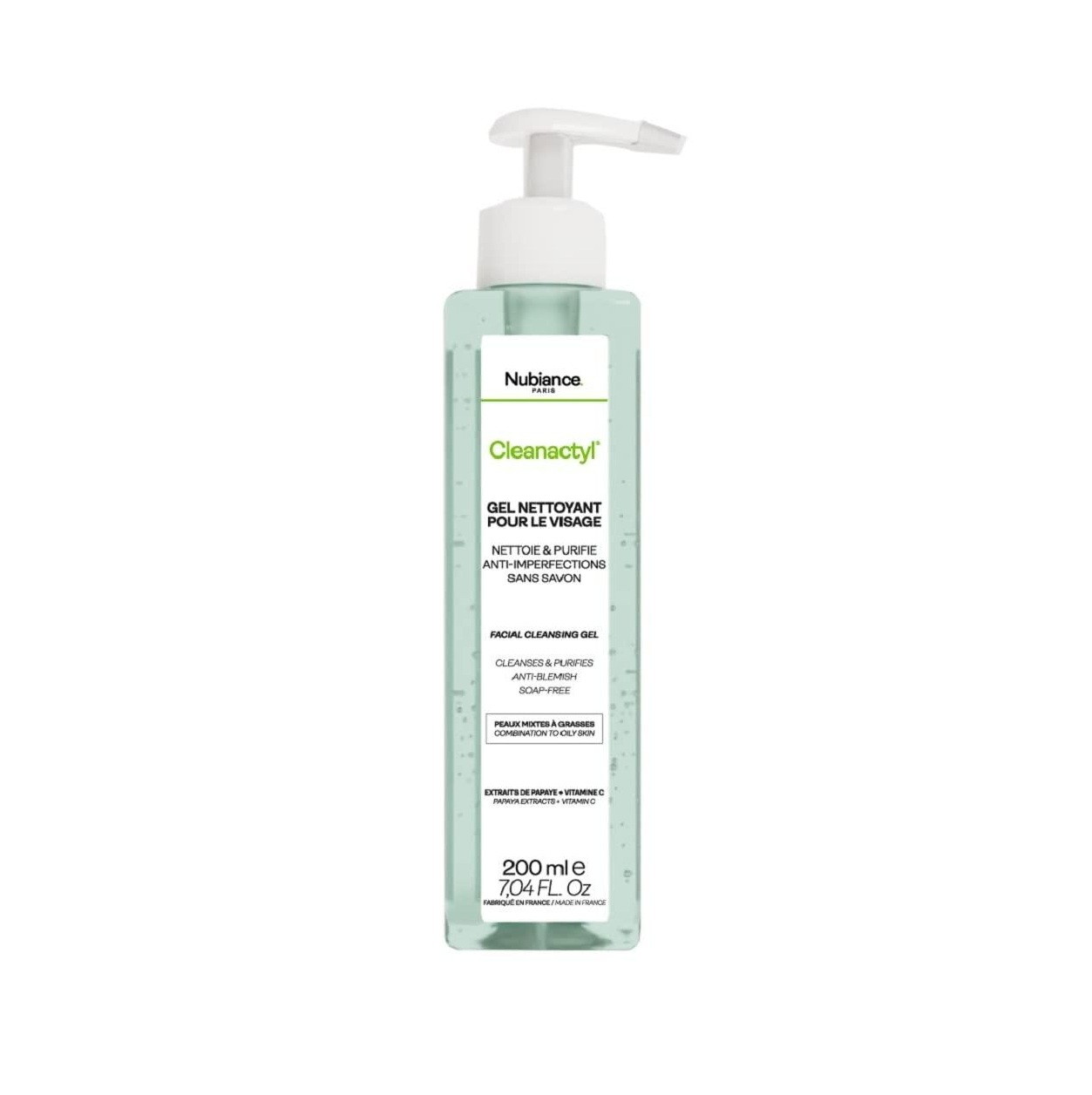 NUBIANCE Anti-Blemishes Soap-Free Facial Cleansing Gel 200ml نوبيانس غسول رغوي للبشرة الدهنية المعرضة للحبوب