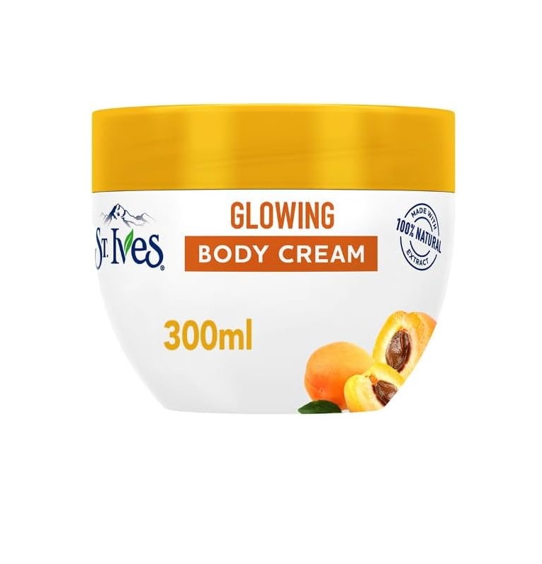 ST.IVES Glowing Body Cream Apricot 300ml ستيفز كريم المشمش المغذي للجسم