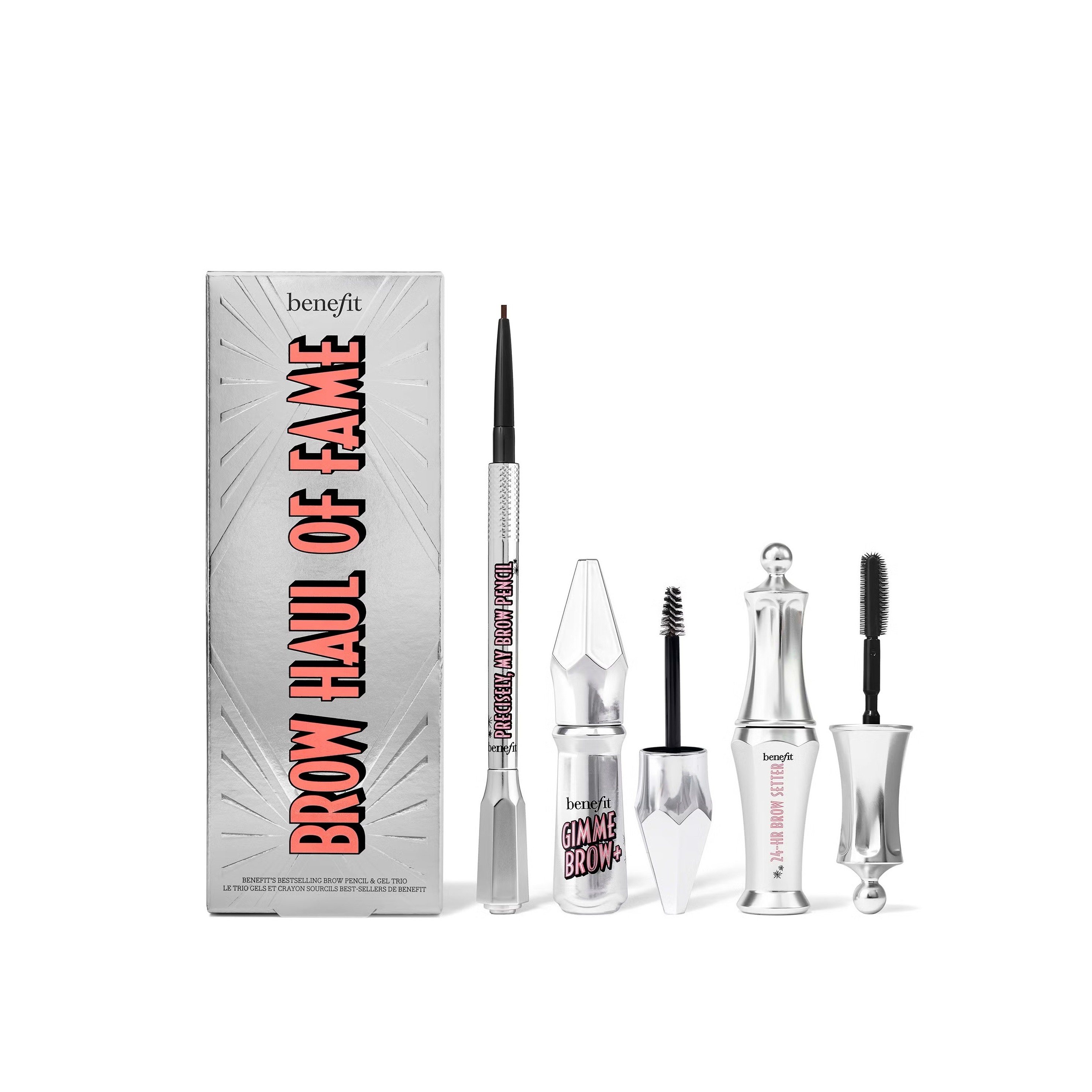 BENEFIT Brow Haul of Fame Brow Basics Kit - 4 Warm Deep Brown بينفت مجموعة مكياج حواجب