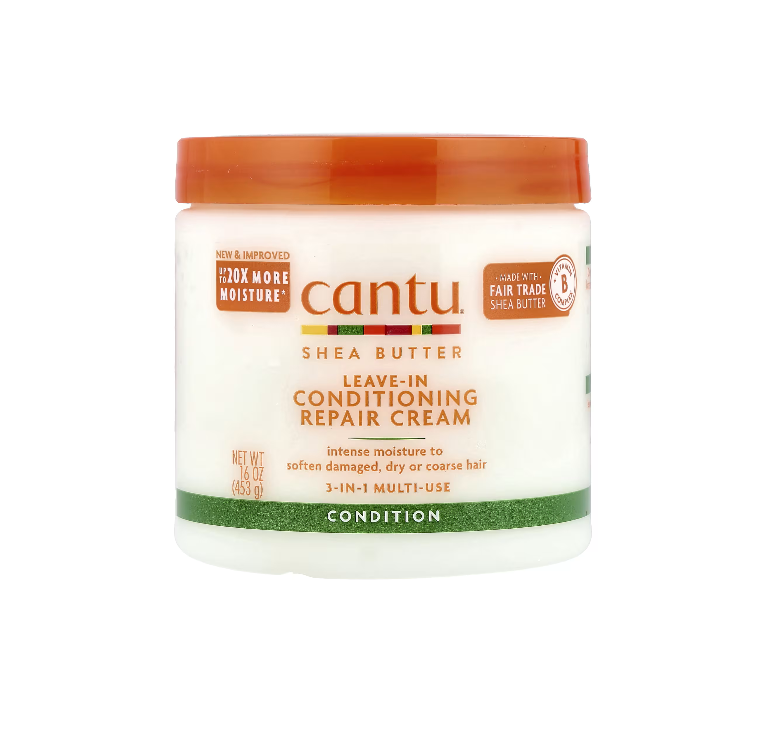 CANTU Shea Butter Leave-in Conditioning Repair Cream 453g كانتو مرطب معالج للشعر الجاف