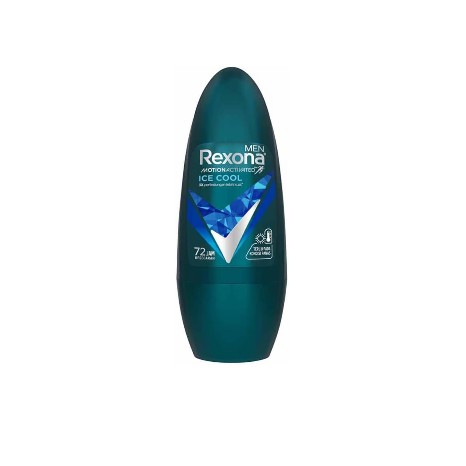 REXONA Ice Cool Roll-On Deodorant 72h ريكسونا مزيل العرق رول اون للرجال يمنح انتعاشًا قويًا