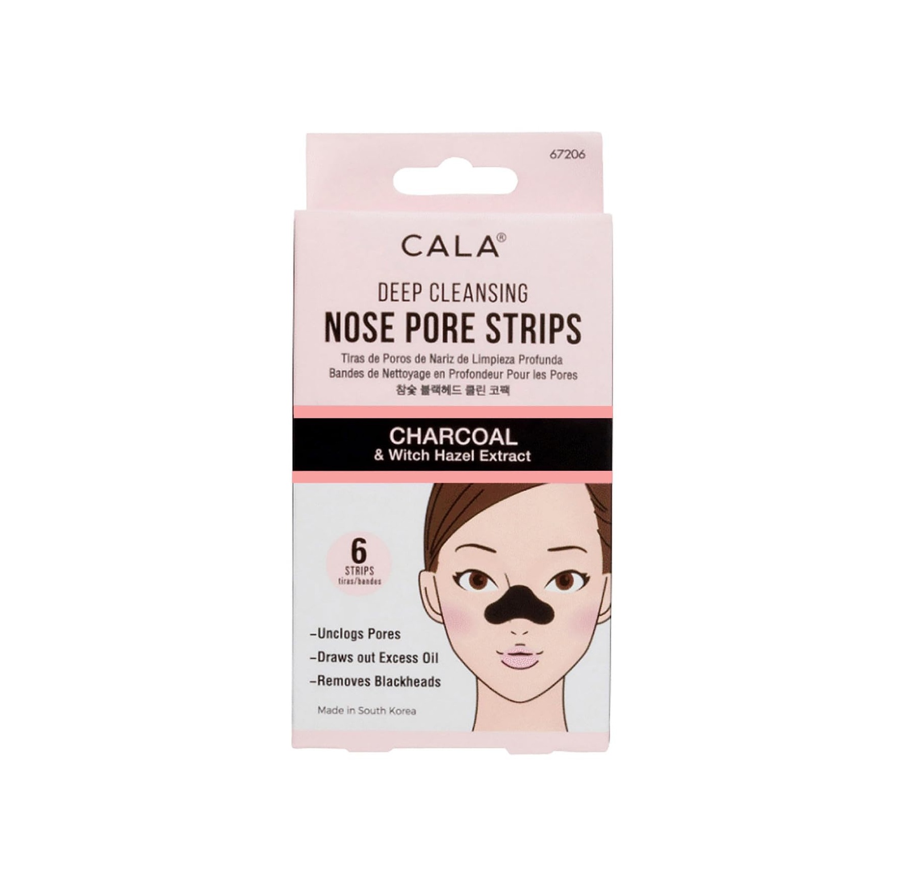 CALA Deep Cleansing Nose Pore Strips 6pcs 67206 كالا ماسكات انف تنظف البشرة و تزيل الرؤوس السوداء