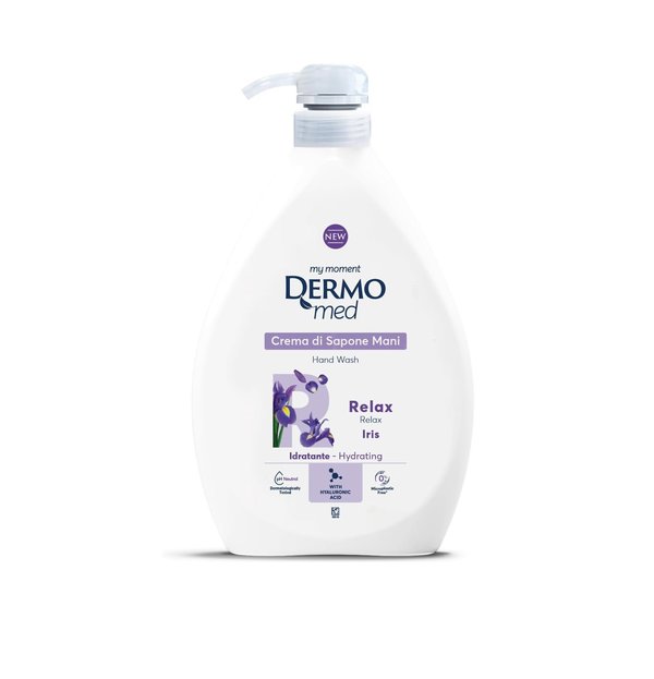 DERMOMED Crema Di Sapone Mani Hand Wash 1000ml - iris ديرموميد صابون اليدين سائل