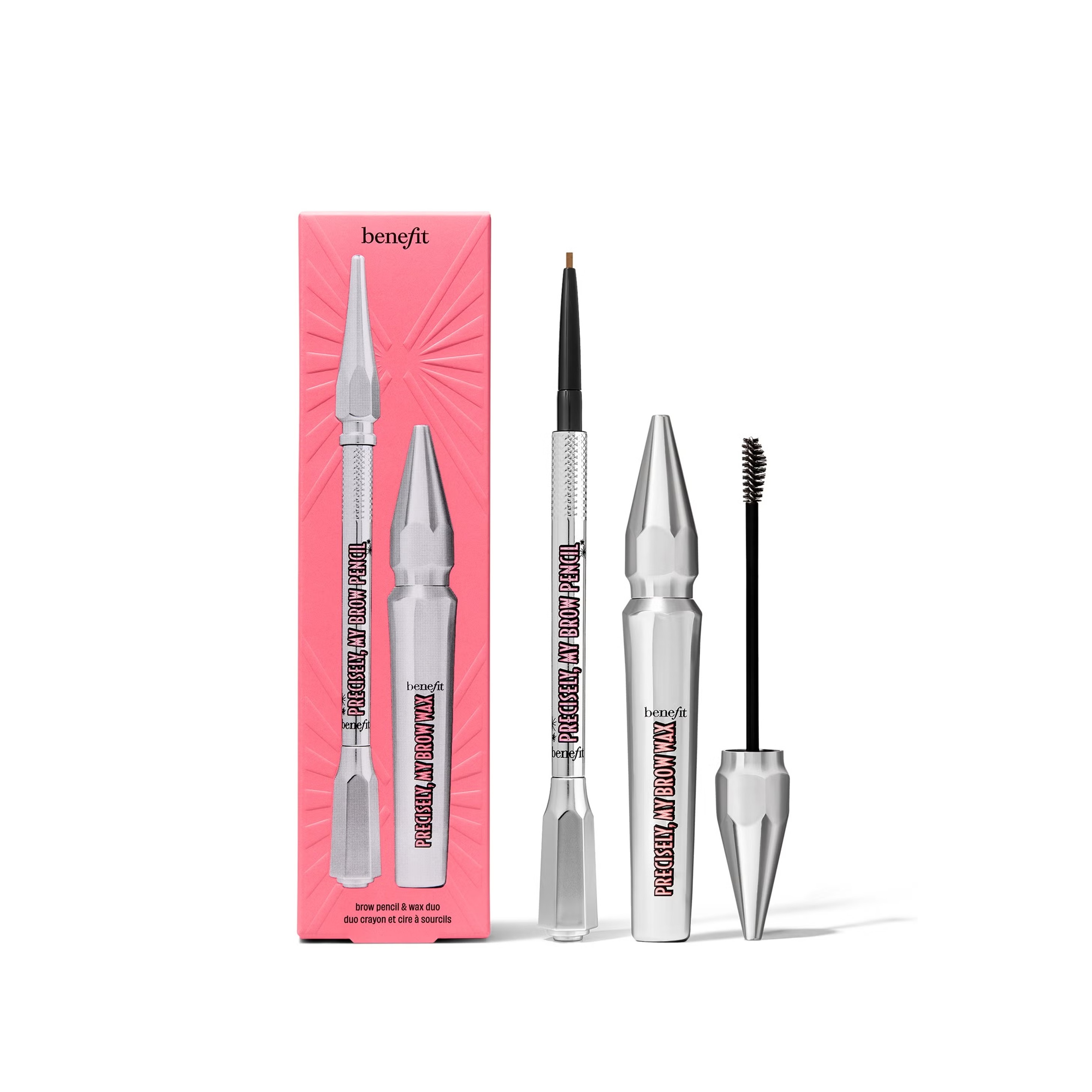BENEFIT Precisely My Brow Pack Brow Pencil and Wax Duo Set - 4.5 NEUTRAL DEEP BROWN بينفت مجموعة مكياج للحواجب