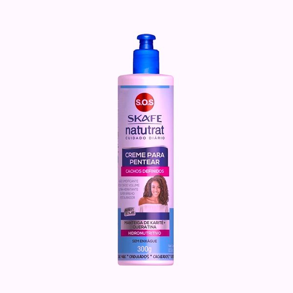 S.O.S SKAFE Natutrat Creme Para Pentear Cachos Definidos 300g  سكاف كريم لتحديد التموجات والتجعيدات مع ترطيب الشعر وتغذيته