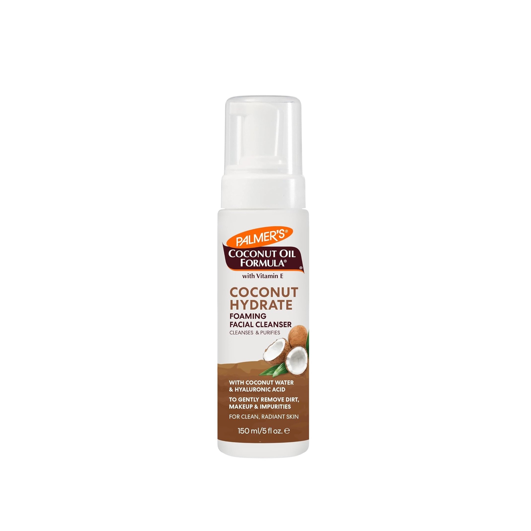 PALMER'S Coconut Hydrate Foaming Facial Cleanser 150ml بالمرز غسول رغوي مرطب للبشرة غني بمستخلص زيت جوز الهند