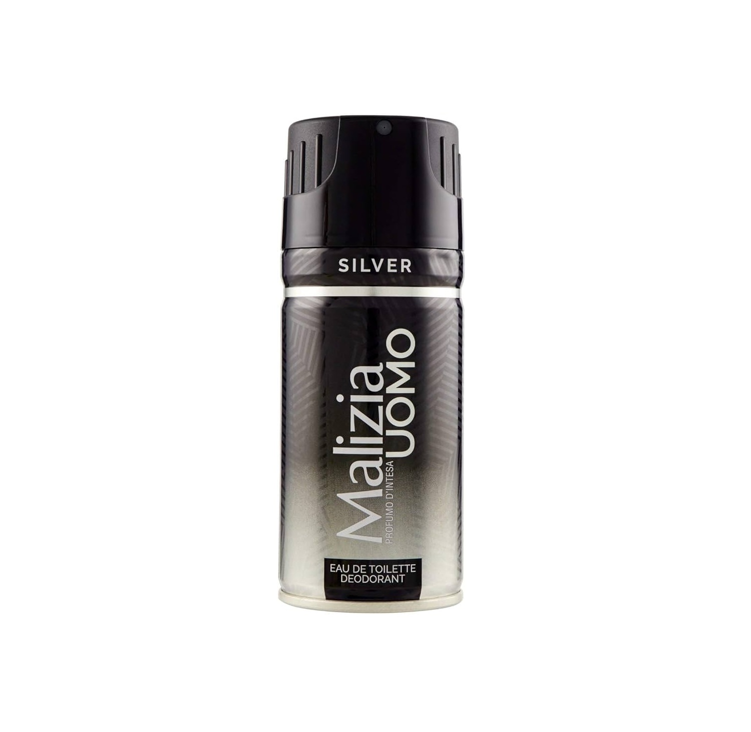 MALIZIA UOMO Silver Eau De Toilette Deodorant 150ml ماليزيا مزيل تعرق للرجال برائحة معدنية فاخرة 