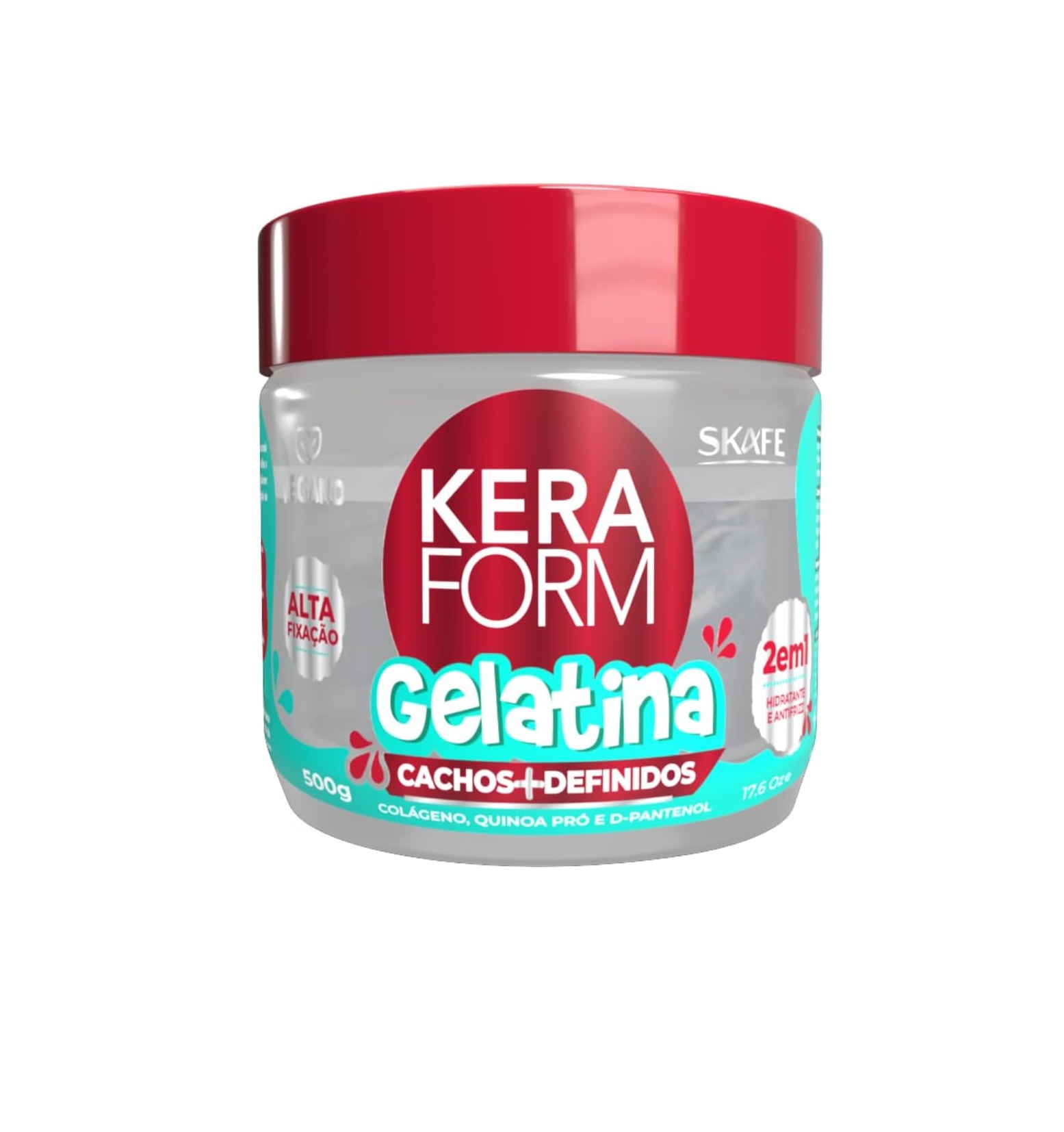 KERAFORM Gelatina Cachos + Definidos 500g كيرافورم جل الشعر بالكولاجين والكيراتين يحدد التجعيدات ويثبتها ويرطب الشعر