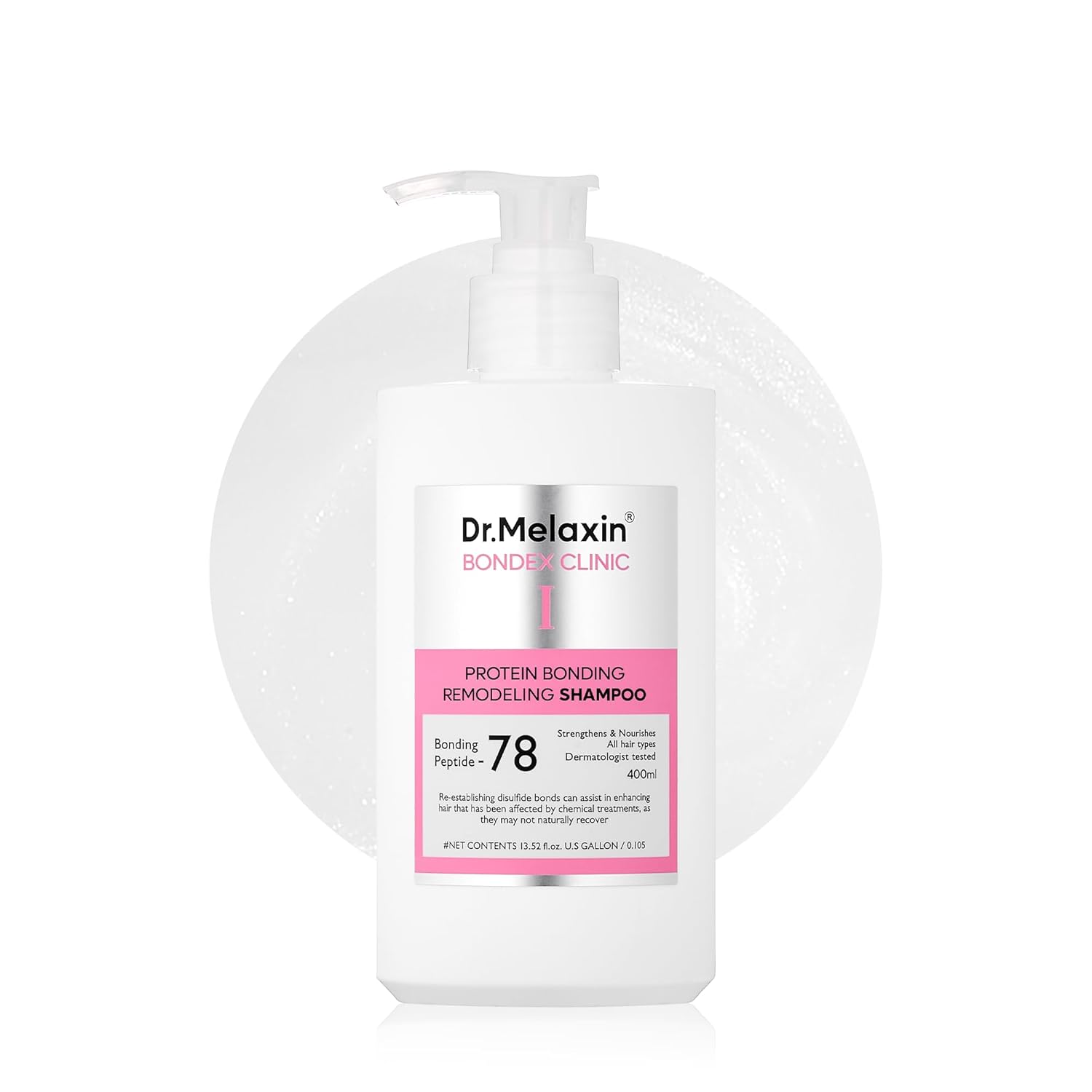 DR.MELAXIN Bondex Protein Bonding Remodeling Shampoo with Argan Oil 400ml  دكتور ميلاكسين شامبو يعزز قوة الشعر ويحسن مرونته