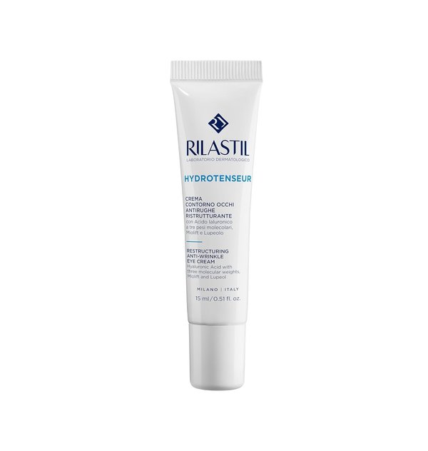 RILASTIL Hydrotenseur Restructuring Anti-Wrinkle Eye Cream 15ml ريلاستيل كريم  يقلل التجاعيد والهالات والانتفاخ، ويرطب البشرة الحساسة