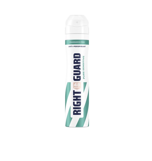 RIGHT GUARD 48 Hours Pure Sensitive Anti-Perspirant For Women 150ml رايت كارد مزيل تعرق للنساء 