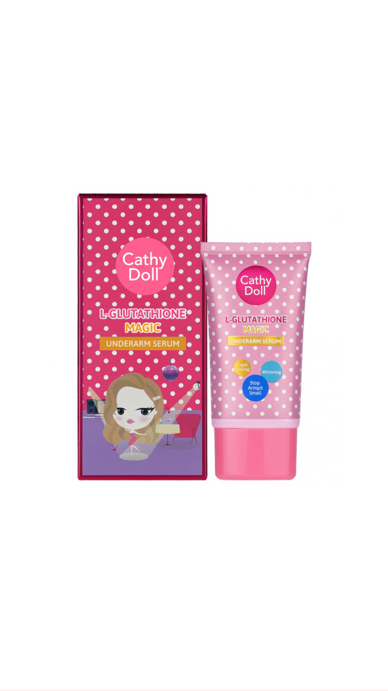CATHY DOLL L-GLUTATHIONE MAGIC UNDERARM SERUM 50g كاثي دول سيروم لتفتيح منطقة الابط