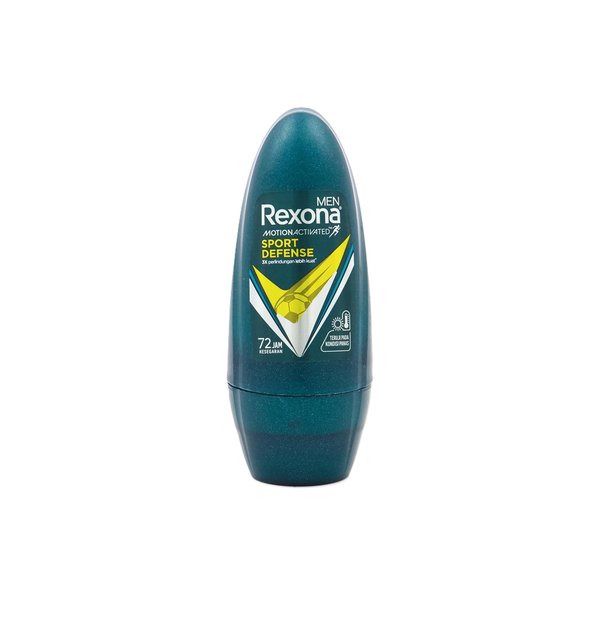 REXONA Sport Defense Roll-On Deodorant 72h ريكسونا سبورت ديفنس مزيل عرق للرجال بعطر منعش