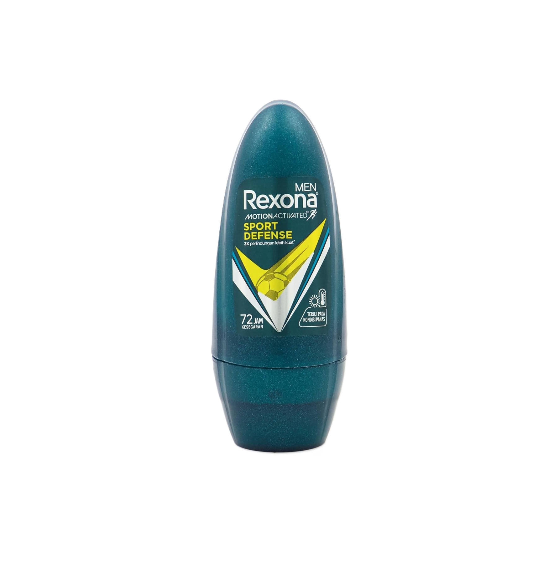 REXONA Sport Defense Roll-On Deodorant 72h ريكسونا سبورت ديفنس مزيل عرق للرجال بعطر منعش