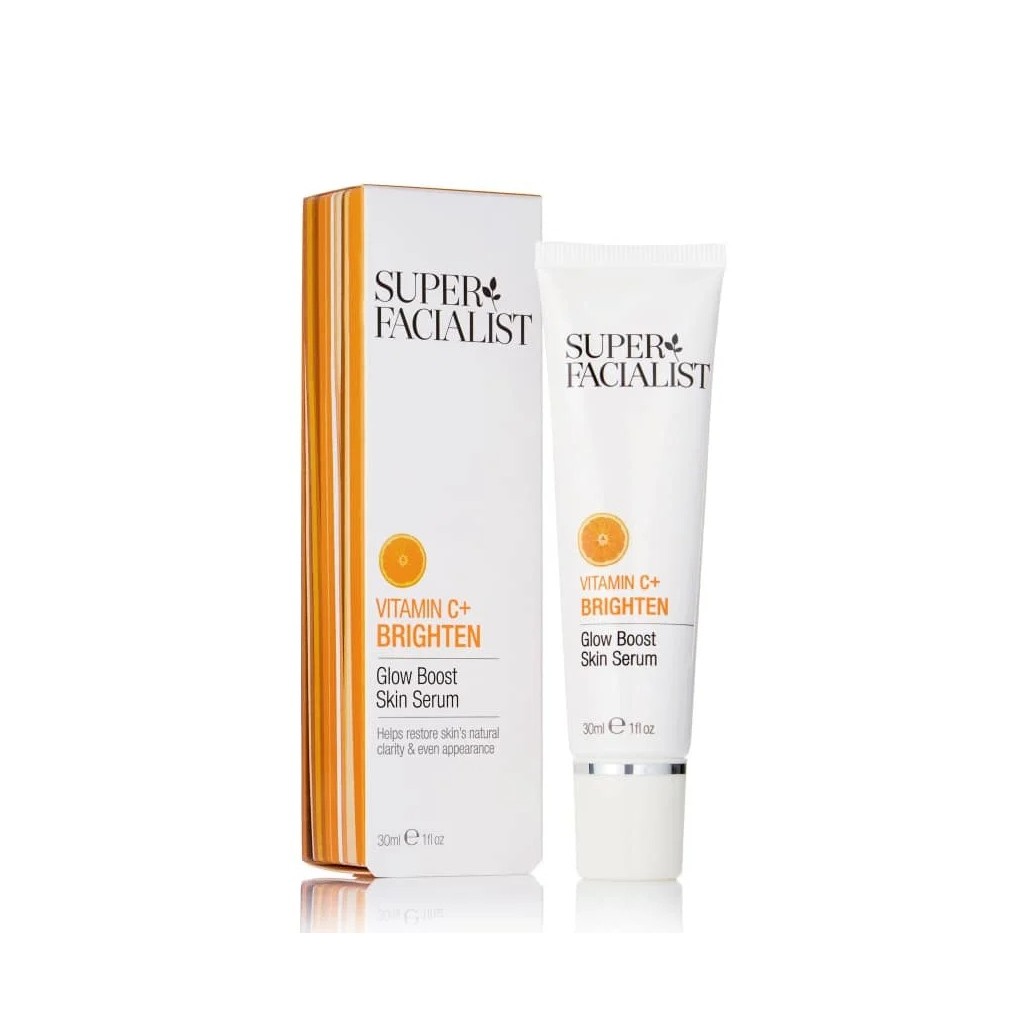 SUPER FACIALIST Vitamin C+ Brighten Glow Boost Skin Serum 30ml سيروم الفيتامين السي المرطب والمعزز لإشراقة البشرة