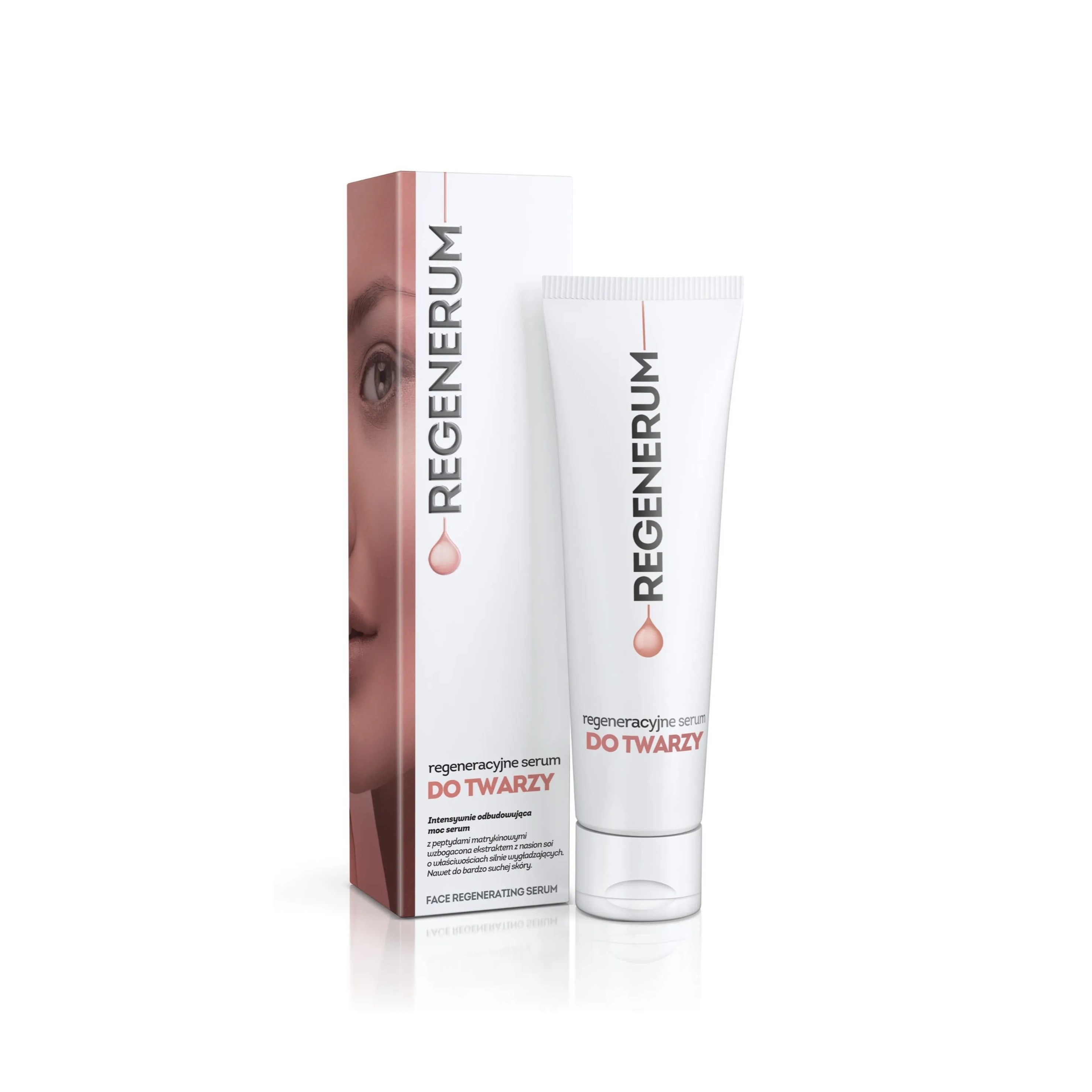 REGENERUM Regeneracyjne Serum Do twarzy Face Regenerating Serum 50ml ريغينيروم سيروم مجدد للبشرة يعمل على ترطيبها وتحسين ملمسها