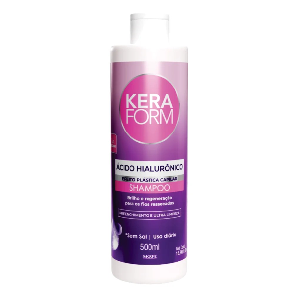 SKAFE KERAFORM Acido Hialuronico Shampoo 500ml سكاف كيرافورم شامبو بحمض الهايلورونك ينظف و يرطب الشعر