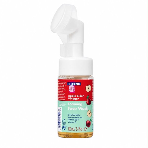 T-ZONE Face Wash Foam Apple Cider Vinegar 100ml  تي زون غسول رغوي للبشرة غني بخل التفاح