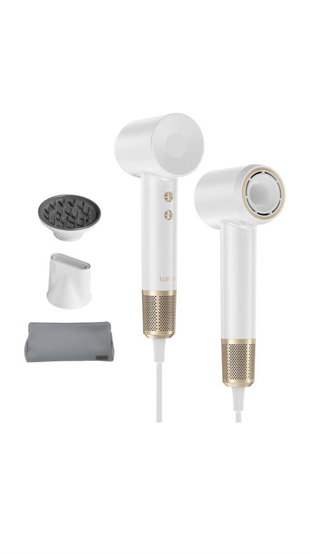 LAIFEN SWIFT PREMIUM HAIR DRYER - White Golden لايفن جهاز متطور مجفف للشعر باللون الابيض الذهبي