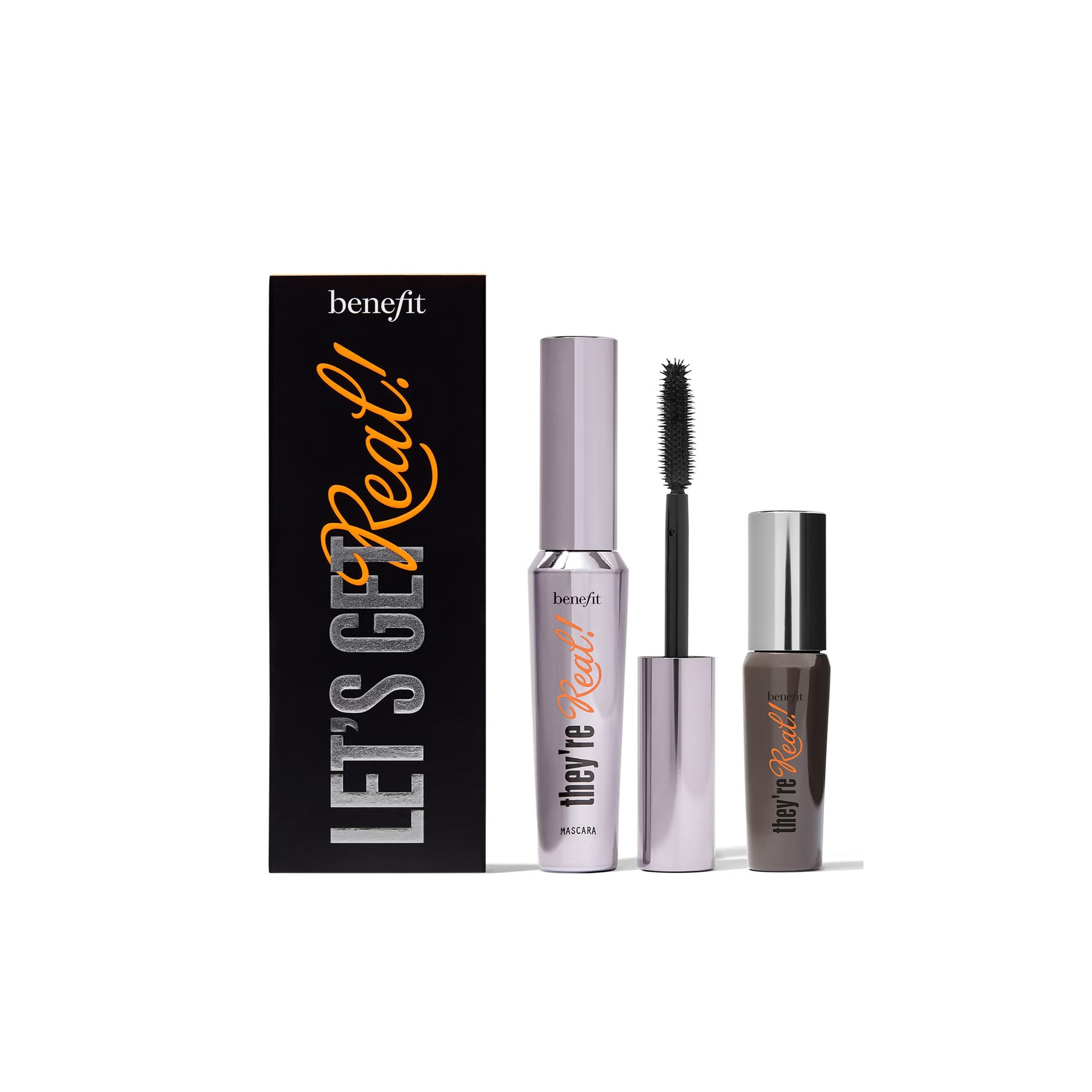 BENEFIT Let’s Get Real! Lengthening Mascara Duo بينفت مجموعة مكياج للرموش