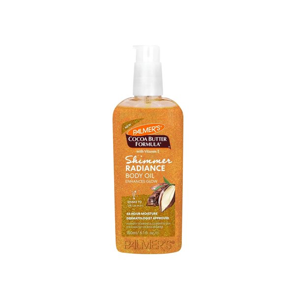 PALMER'S Cocoa Butter Formula Shimmer Radiance Body Oil 150ml  بالمرز زيت لامع مرطب بعمق ومعزز لأشراقة الجسم 