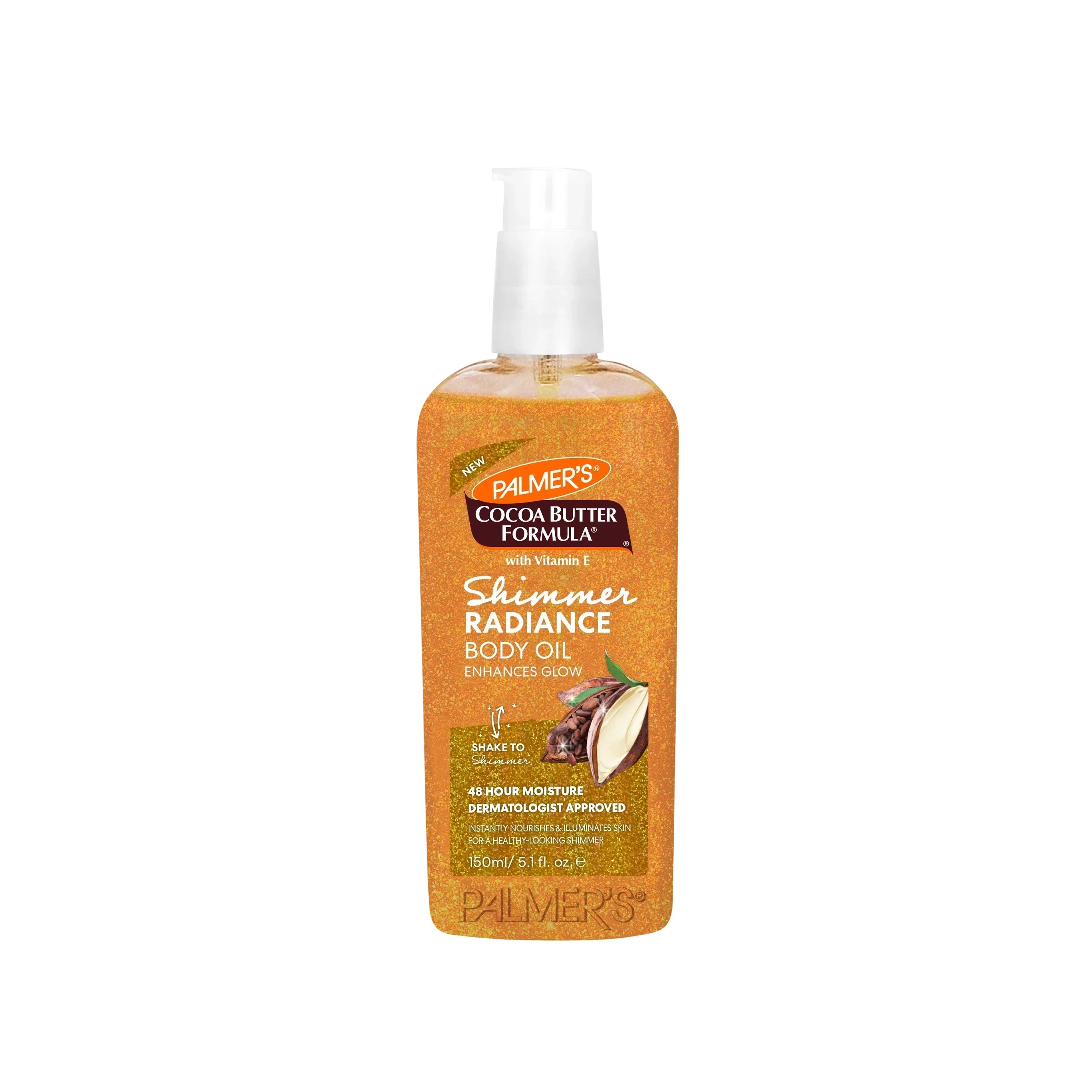 PALMER'S Cocoa Butter Formula Shimmer Radiance Body Oil 150ml بالمرز زيت لامع مرطب بعمق ومعزز لأشراقة الجسم