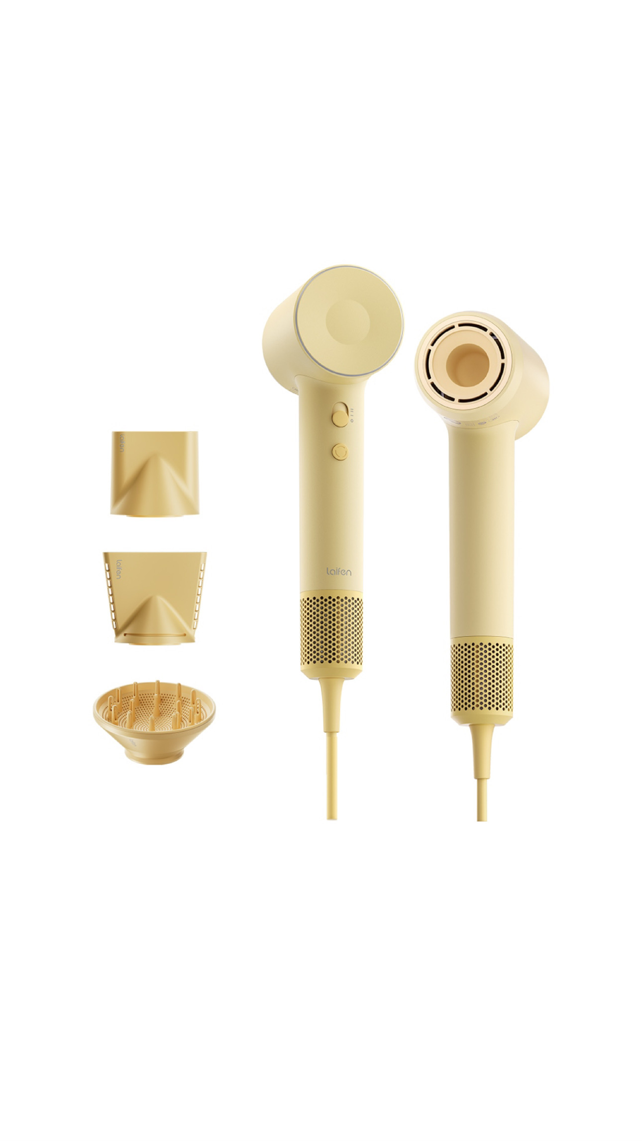 LAIFEN SE 2 HIGH-SPEED HAIR DRYER PASTEL YELLOW لايفن جهاز متطور لتجفيف وتصفيف الشعر باللون الاصفر 