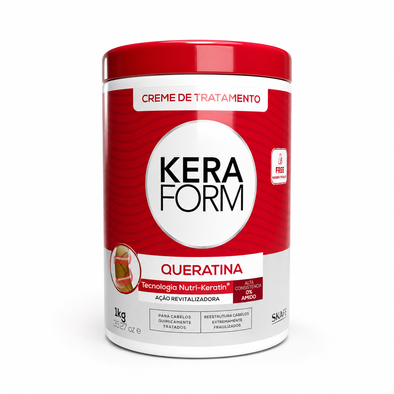 كيرافورم كريم لعلاج الشعر بالكيراتين لتقوية وإصلاح التلف KERAFORM SKAFE Keratin Treatment Cream Strengthening & Damage Repair For Hair 1kg