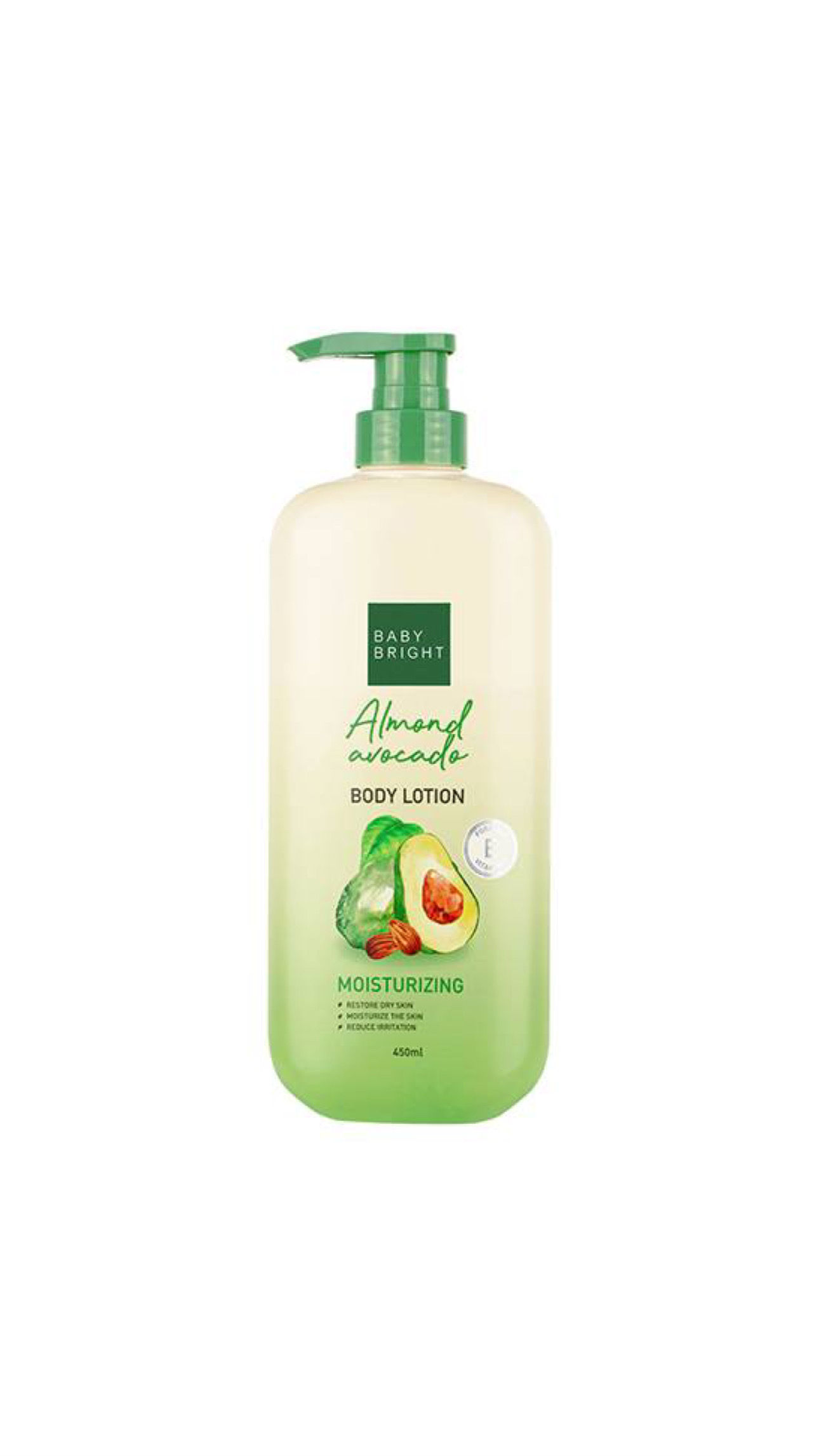 BABY BRIGHT ALMOND AVOCADO BODY LOTION 450ml بيبي برايت لوشن مرطب للجسم
