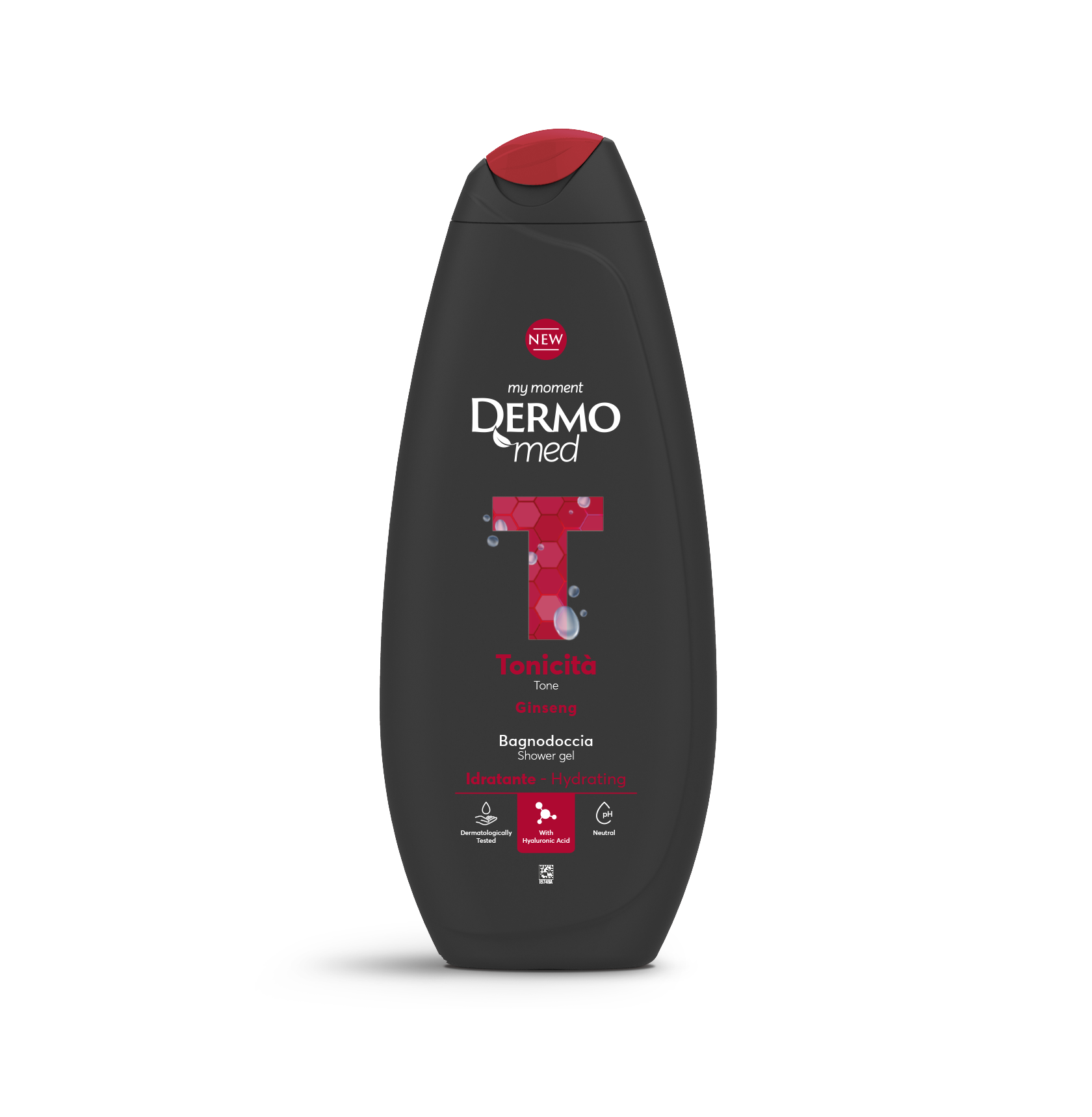 DERMOMED Toning ginseng shower gel ديرموميد جل الاستحمام بالجينسنغ يرطب البشرة ويمنح جسمك حيوية ونشاطاً متجدداً