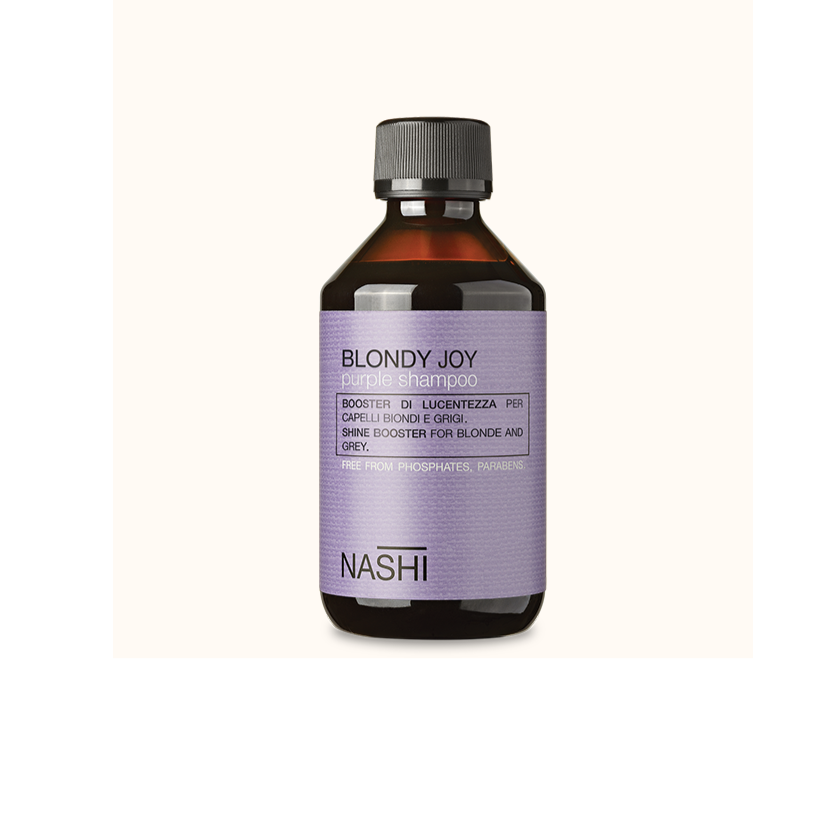NASHI ARGAN Blond Joy Purple Shampoo 250ml ناشي ارجان شامبو يحارب اصفرار الشعر الأشقر ويحافظ على إشراقه