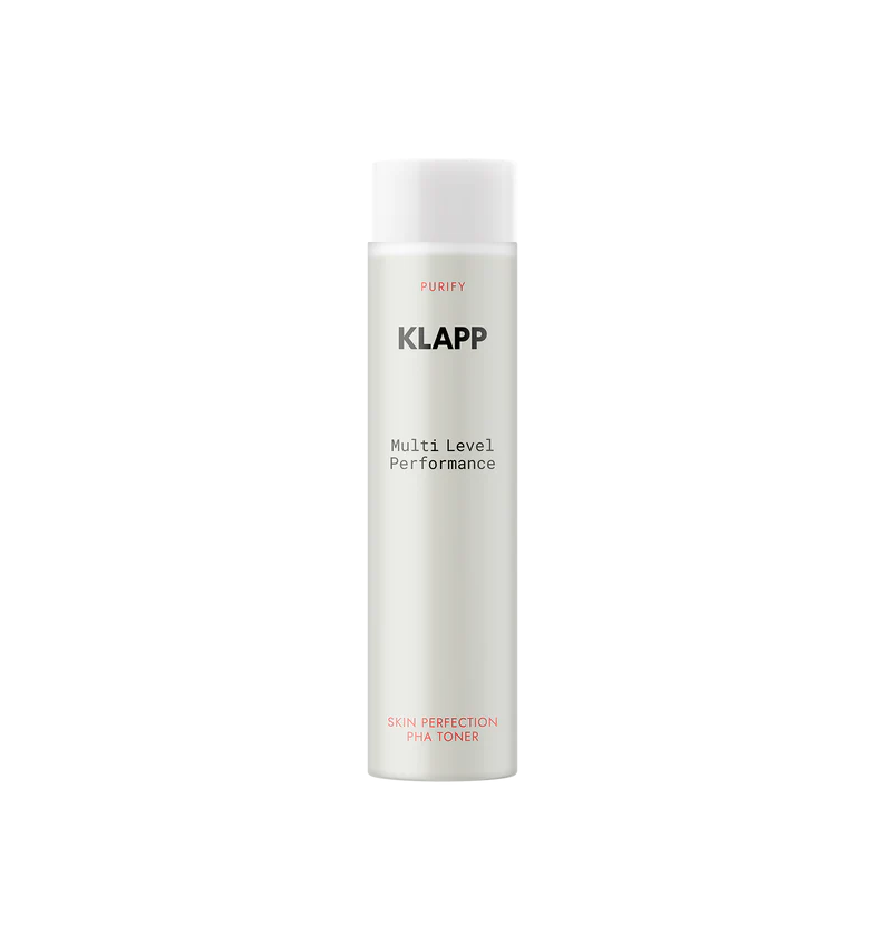 KLAPP Purity Multi Level Performance Skin Perfection PHA Toner 200ml كلاب تونر PHA ثلاثي المفعول ينظف البشرة بعمق ويدعم تجديدها الطبيعي