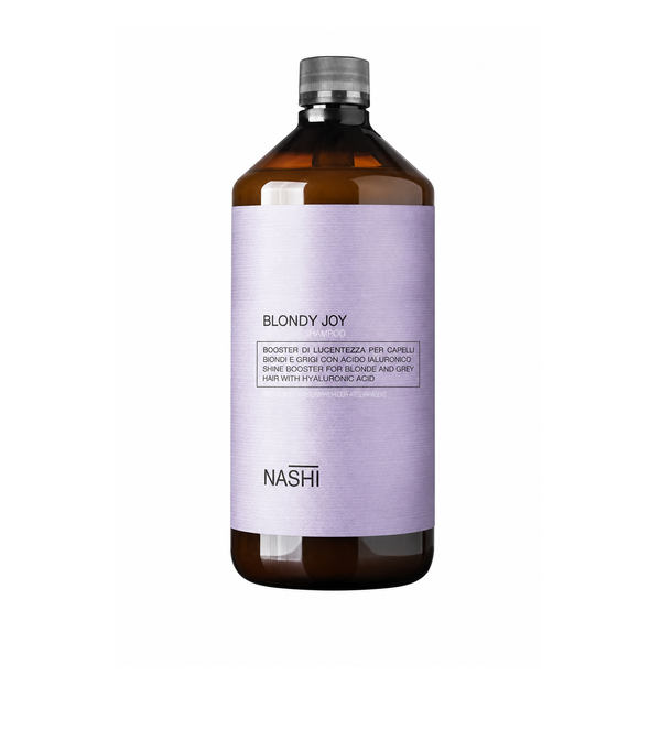 NASHI ARGAN Blond Joy Purple Shampoo 1000ml ناشي ارجان شامبو يحافظ على نقاء اللون الأشقر، ويقاوم الاصفرار