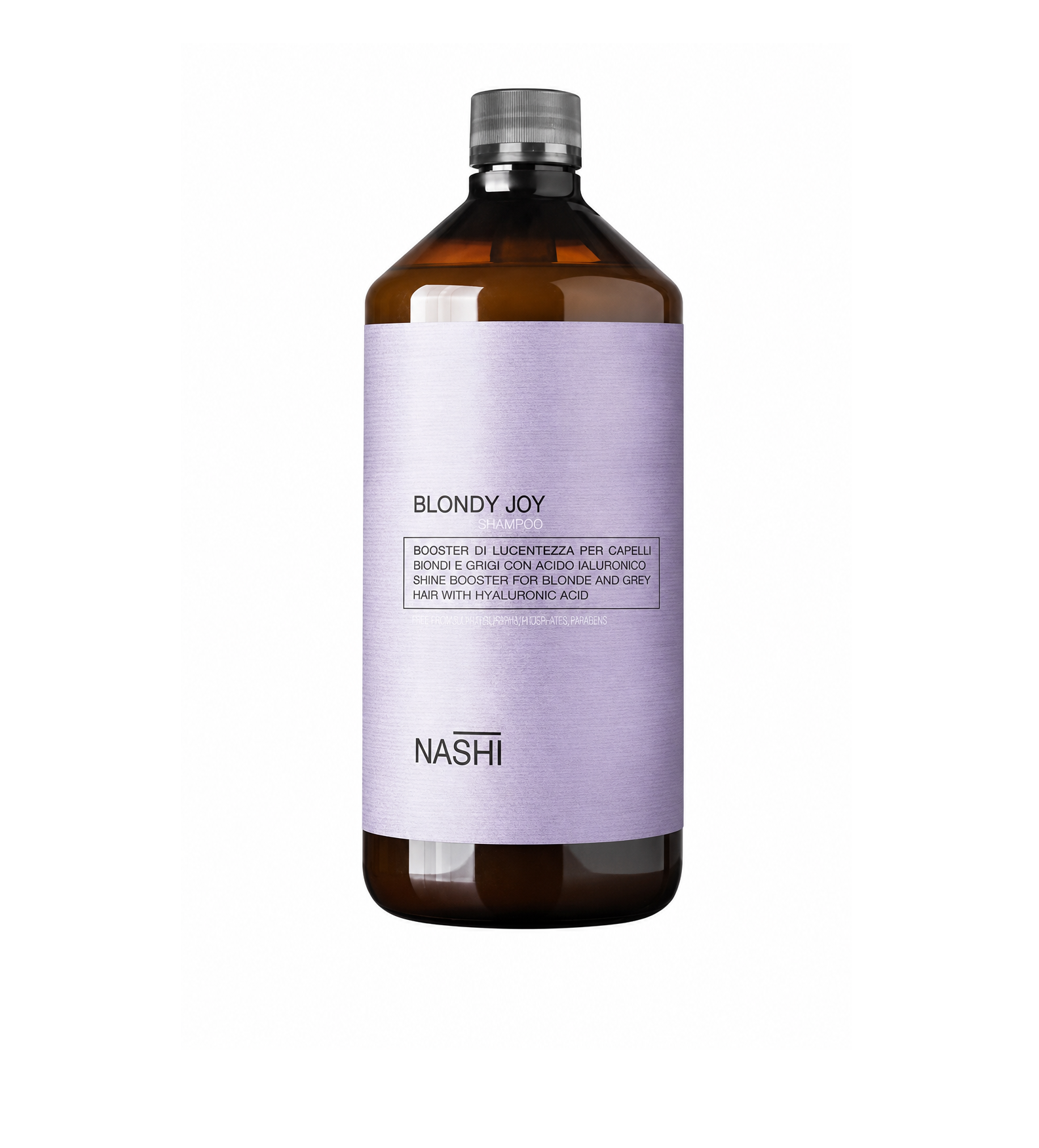 NASHI ARGAN Blond Joy Purple Shampoo 1000ml ناشي ارجان شامبو يحافظ على نقاء اللون الأشقر، ويقاوم الاصفرار