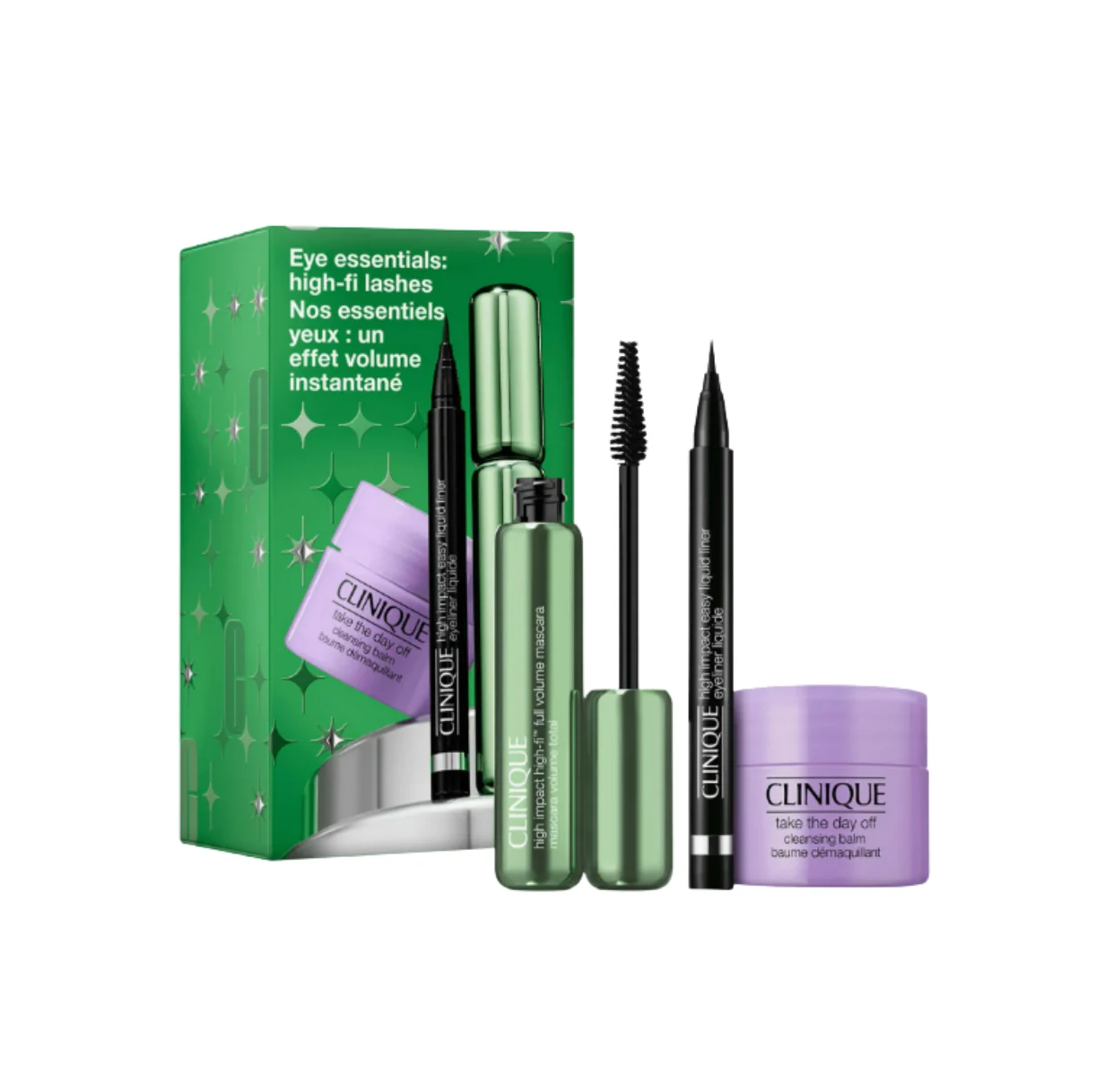 CLINIQUE Eye Essentials High‐Fi Lashes Set كلينيك بكج هدايا للعيون للنساء 