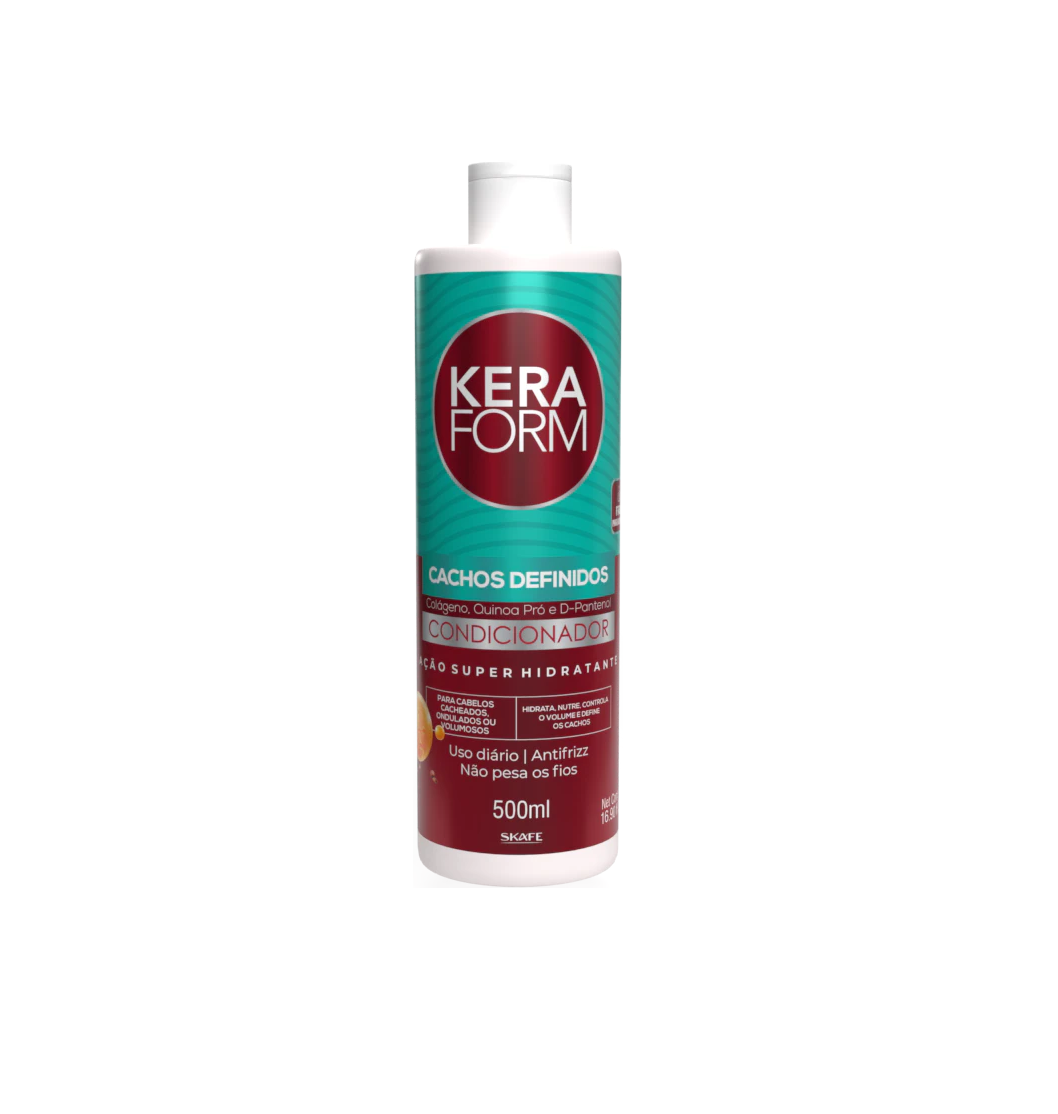 SKAFE KERAFORM Cachos Definidos Condicionador 500ml كيرافورم بلسم يرطب و ينظف الشعر بلطف