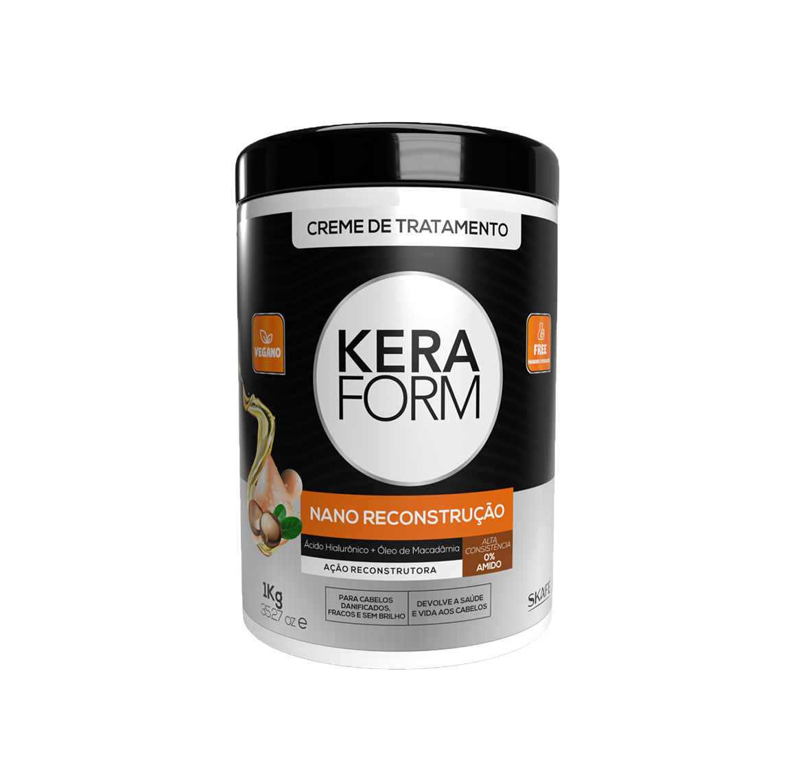 KERAFORM Nano Reconstrucao Creme De Tratamento 1000g كيرافورم كريم معالج للشعر