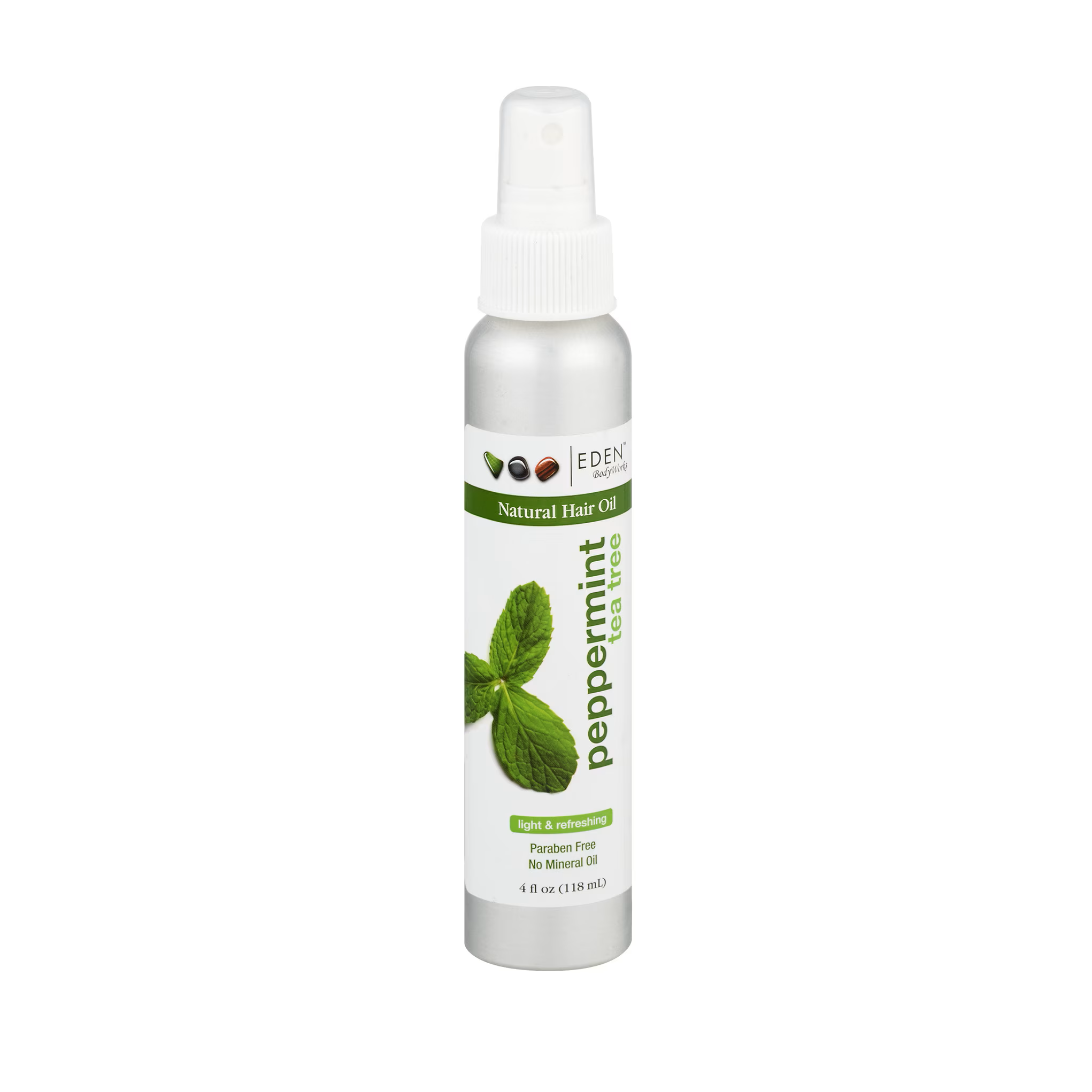 EDEN BODY WORKS Peppermint Tea Tree Natural Hair Oil 118ml ايدين بودي ووركس زيت الشعر الطبيعي بخلاصة النعناع وشجرة الشاي, مغذي و مرطب للشعر و فروة الرأس