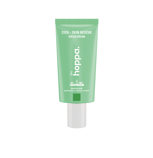 THE HOPPA Cica - Skin Rescue Green Cream ذا هوبا كريم مرطب يهدئ تهيج و احمرار البشرة 